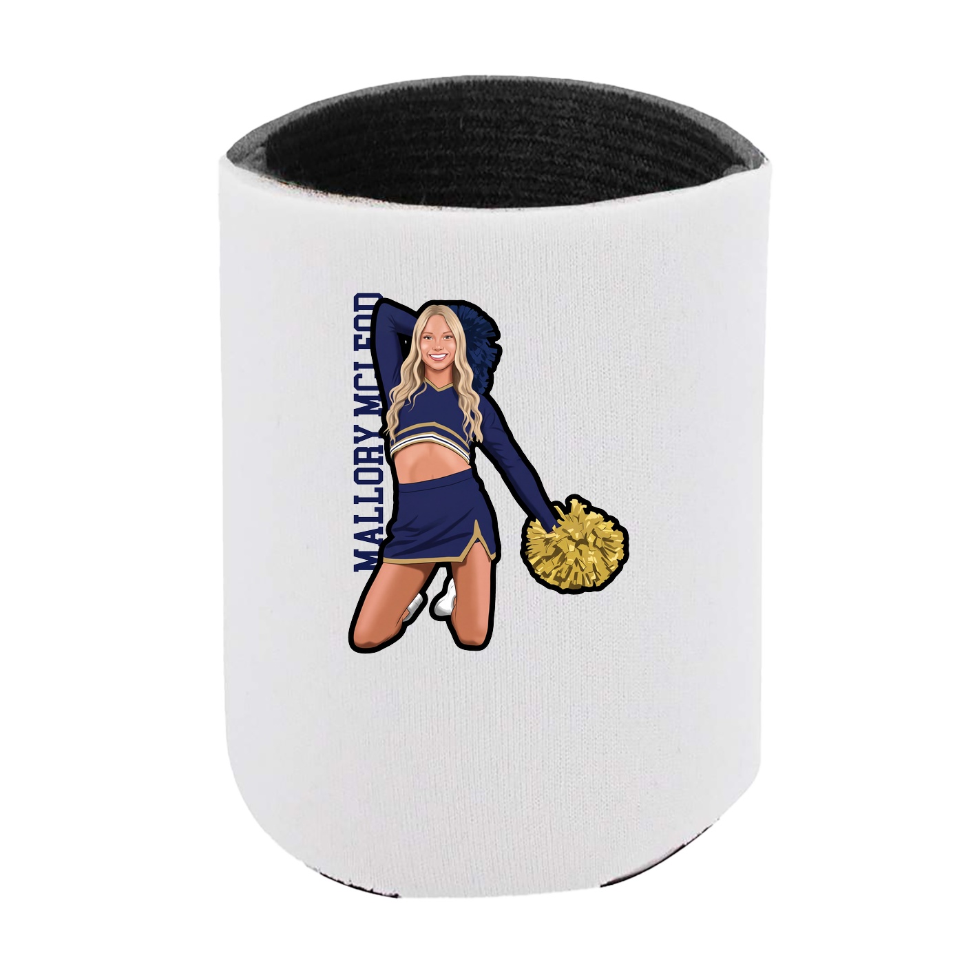 Can Holder — Name Vertical in White