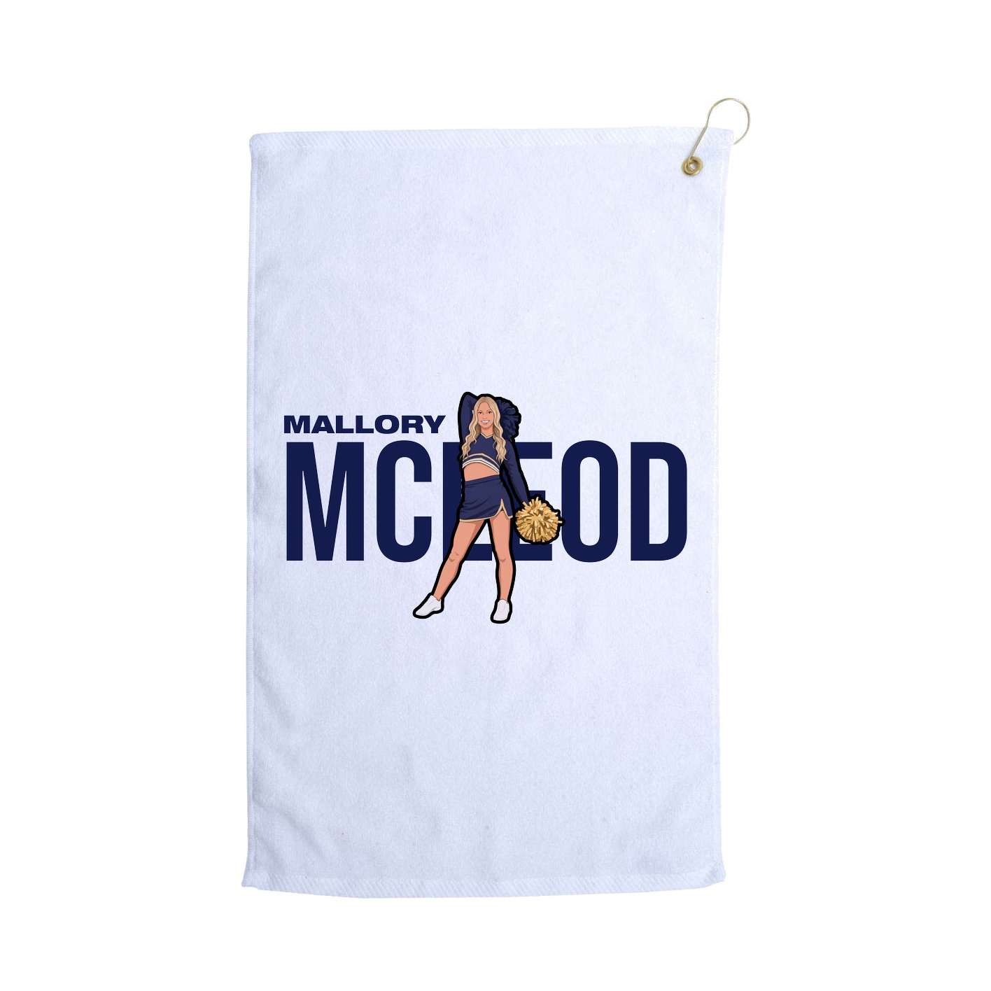 Golf Towel — Player Name in White