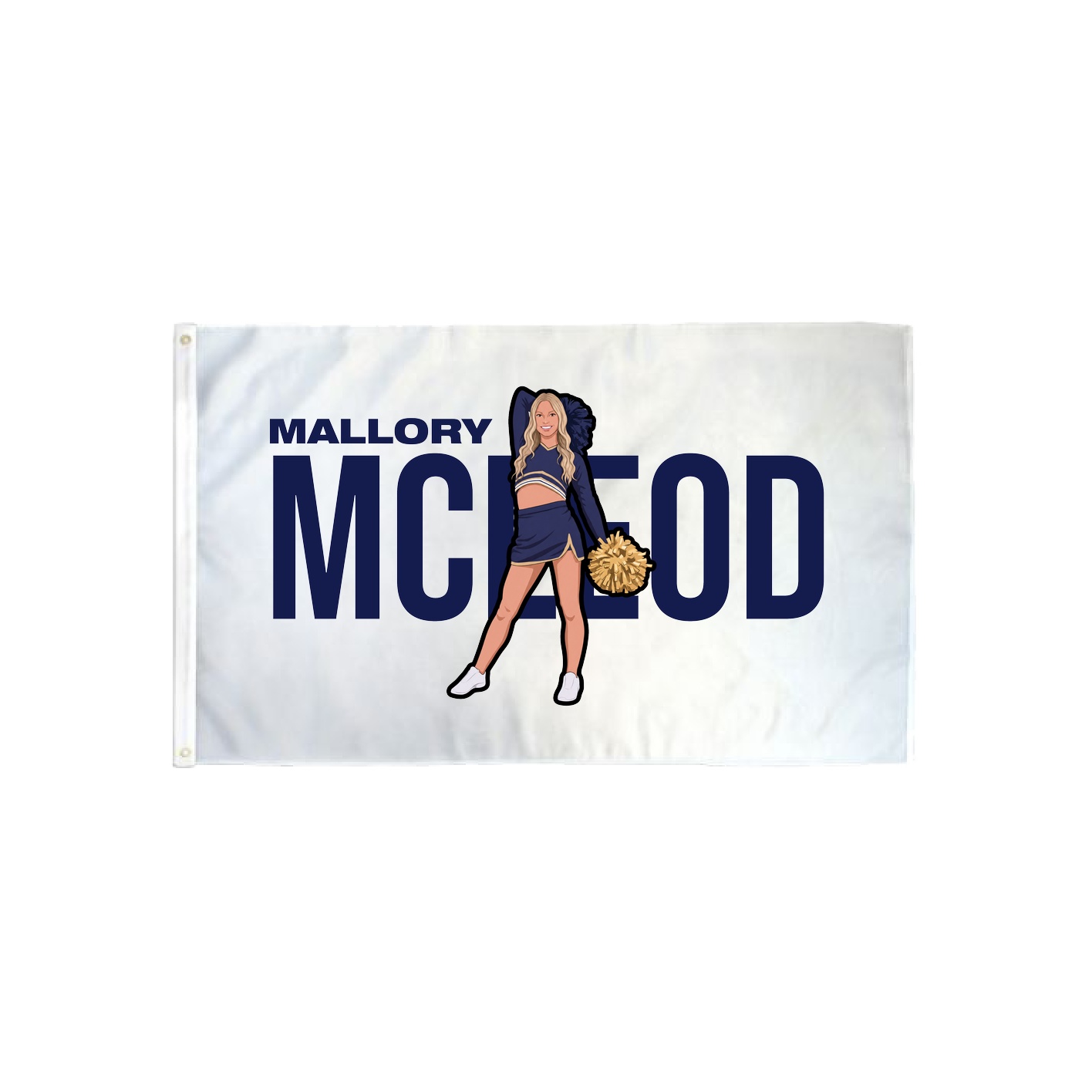 3x5 Flag — Player Name in Classic