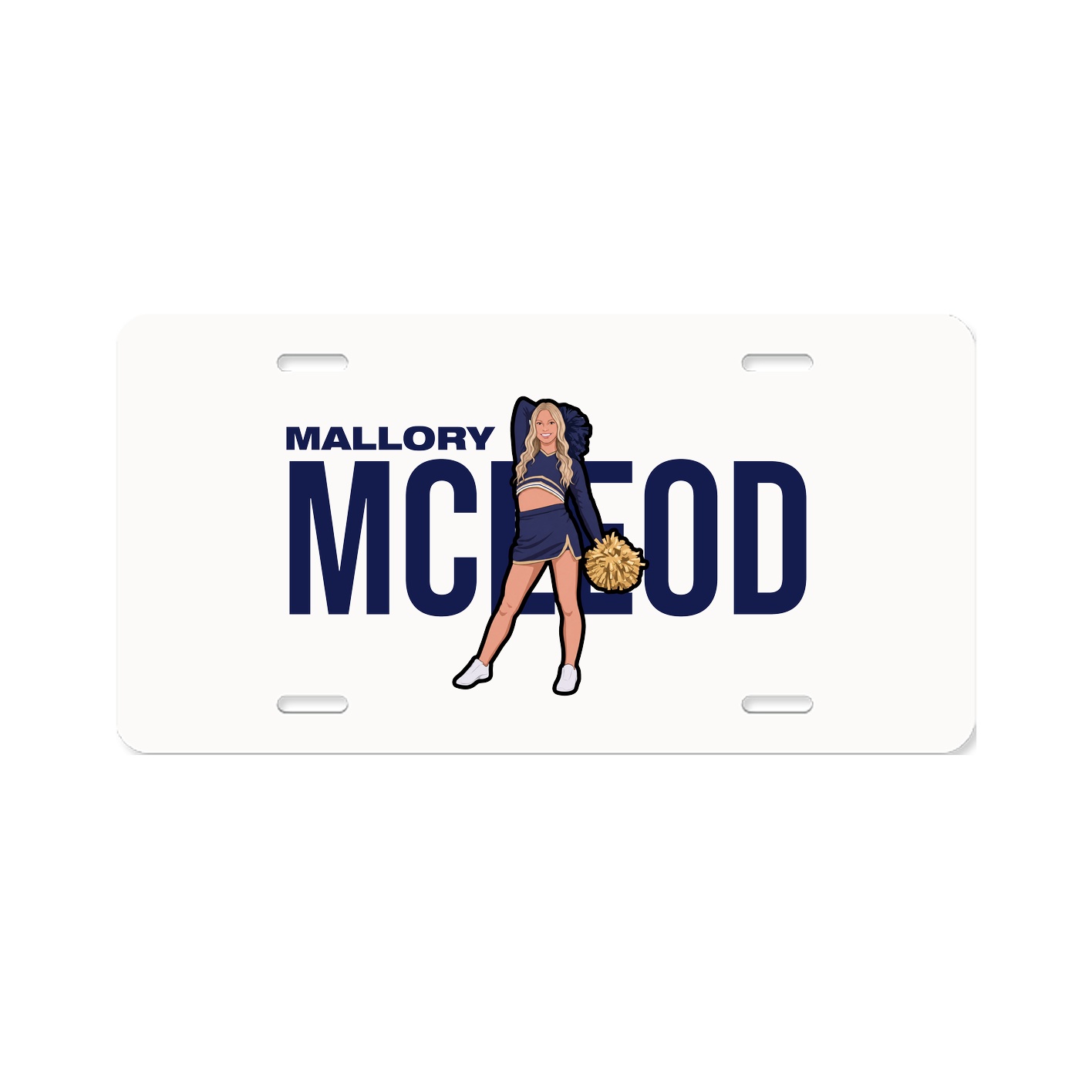 License Plate — Player Name in Classic
