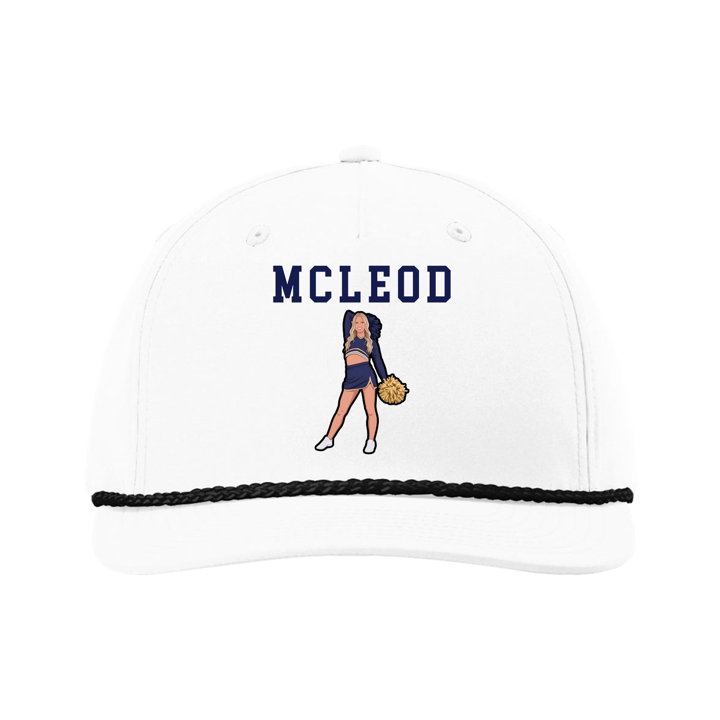 Five-Panel Classic Rope Cap — Shirsey in White