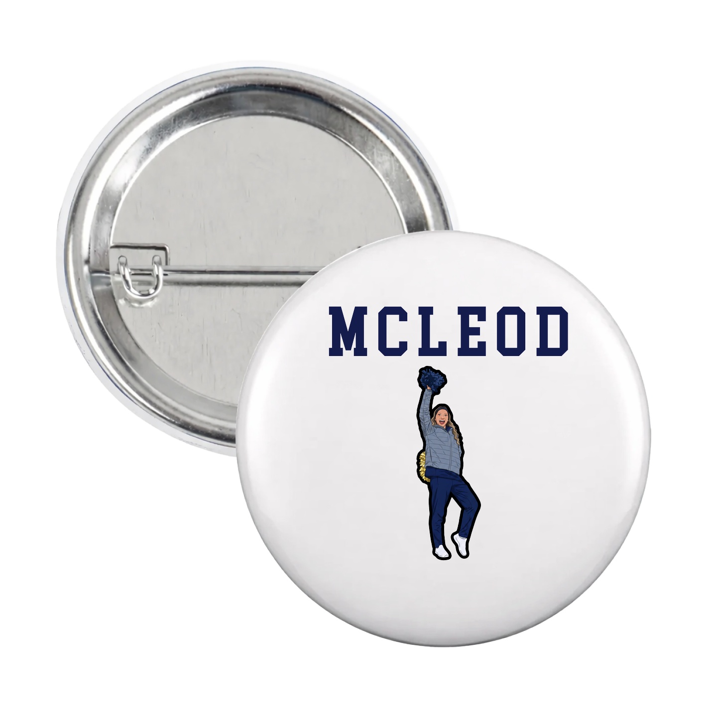 Game Day Button — Shirsey in White