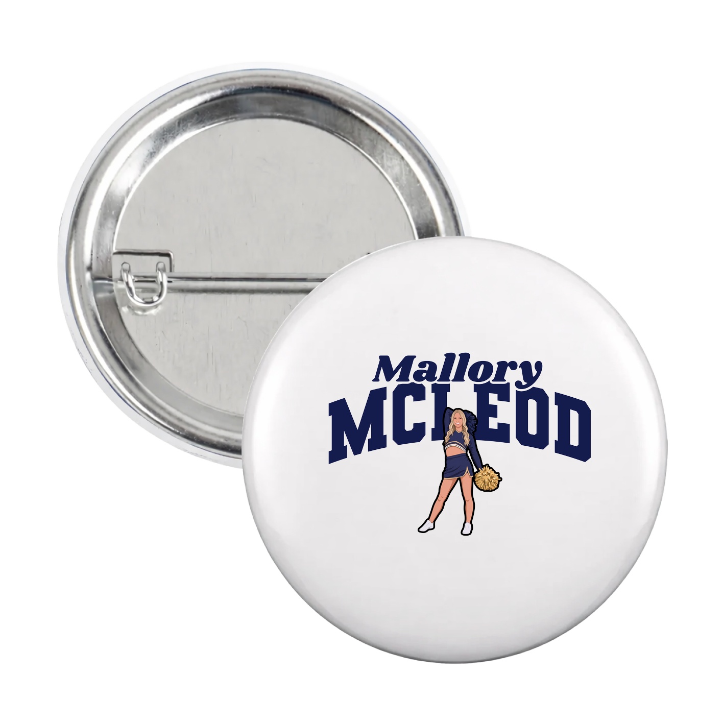 Game Day Button — Signature Arch in White