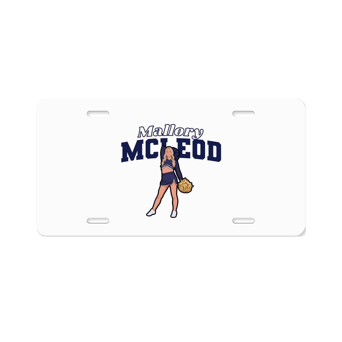 License Plate — Name Arch in Classic