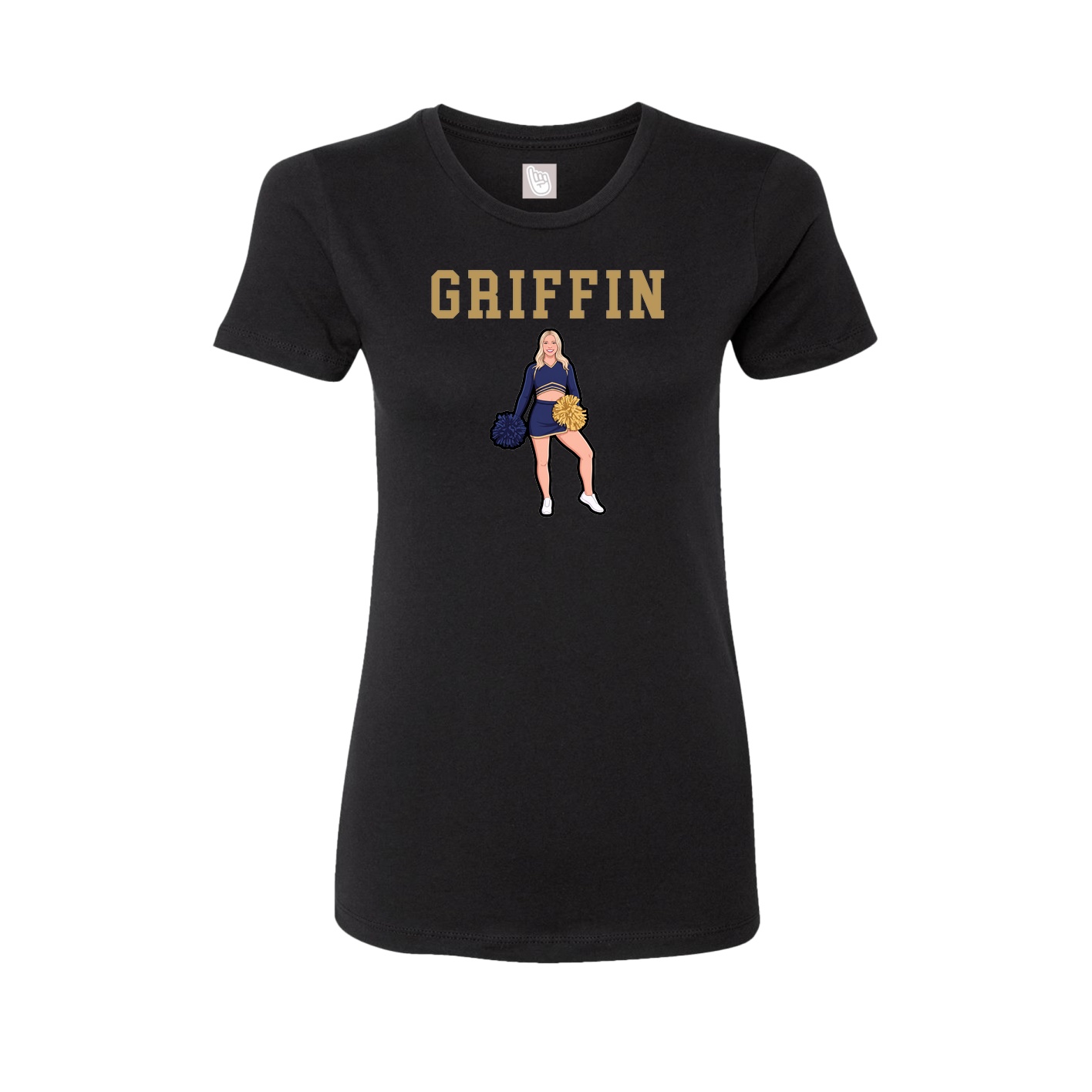 Fitted Women's Tee — Shirsey in Black