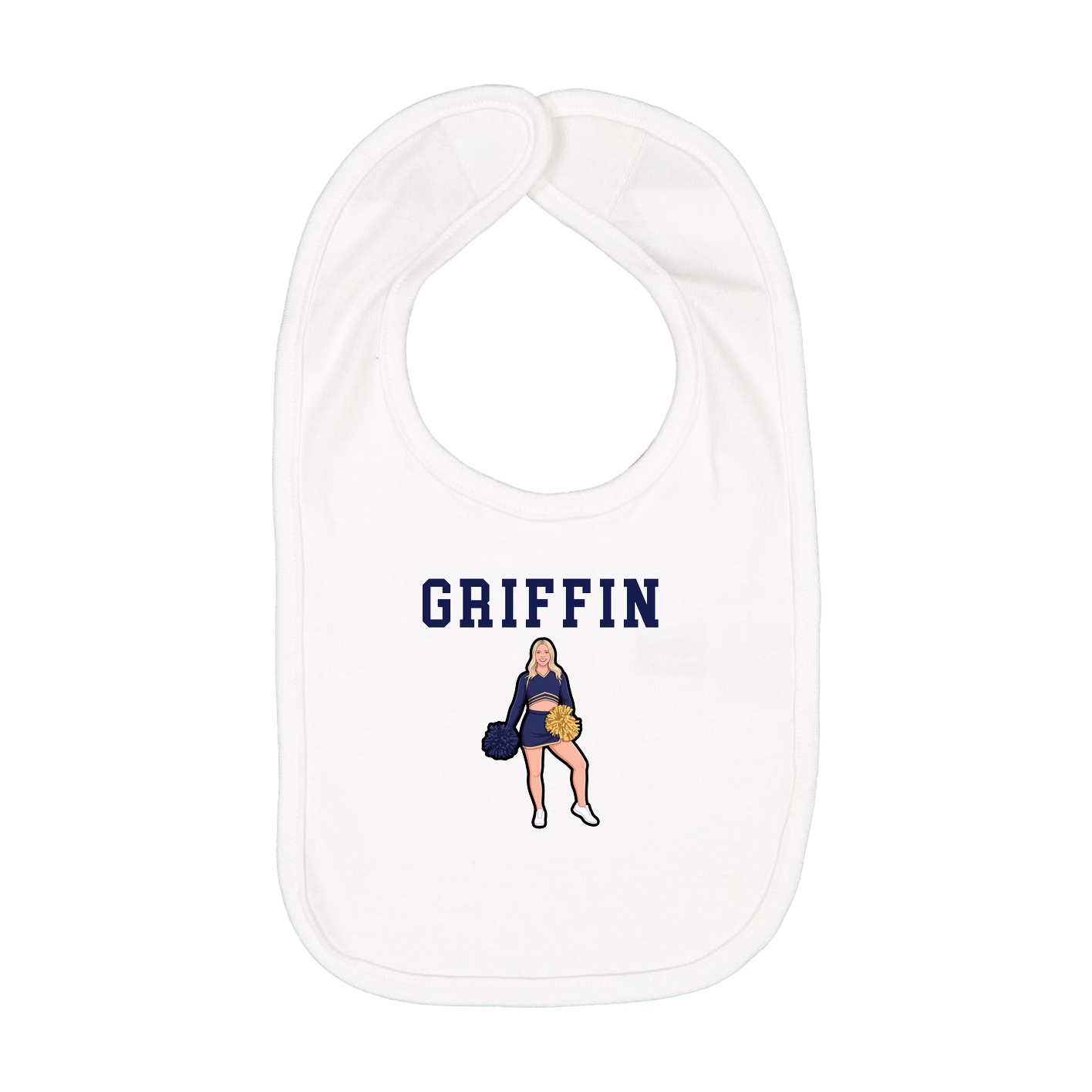Infant Bib — Shirsey in White