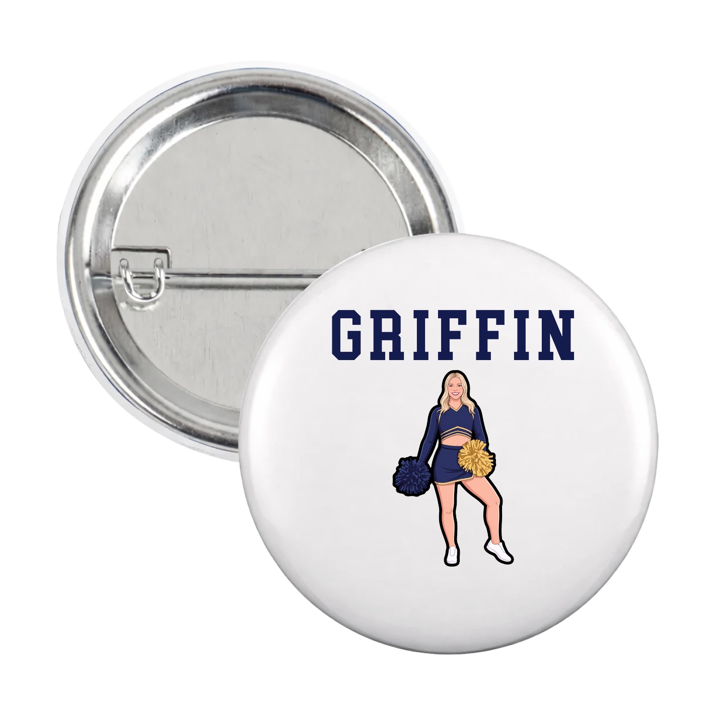 Game Day Button — Shirsey in White