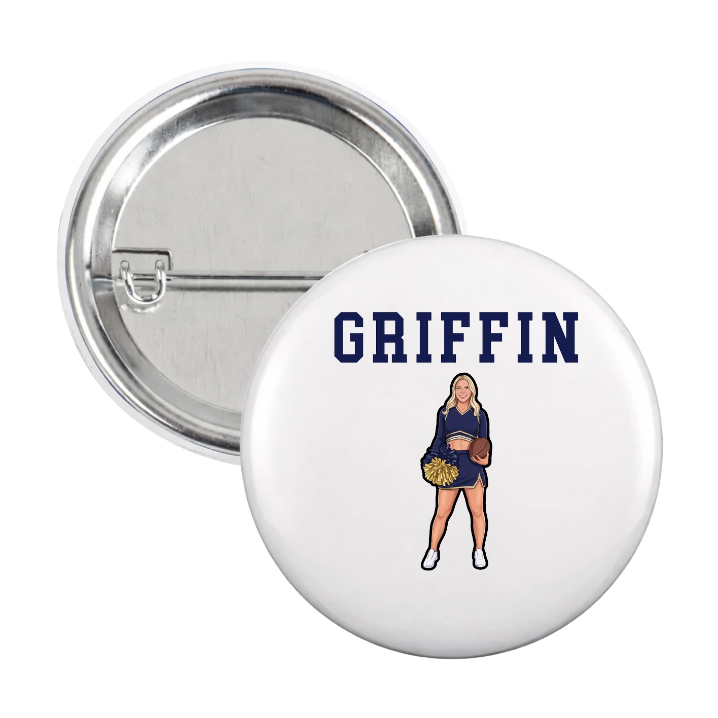 Game Day Button — Shirsey in White