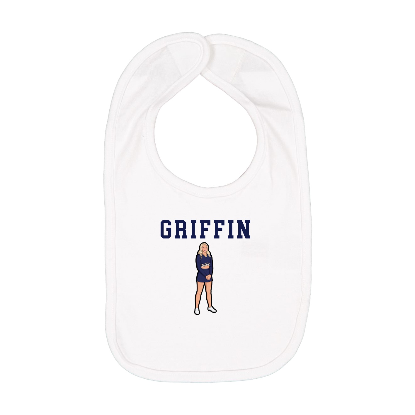 Infant Bib — Shirsey in White