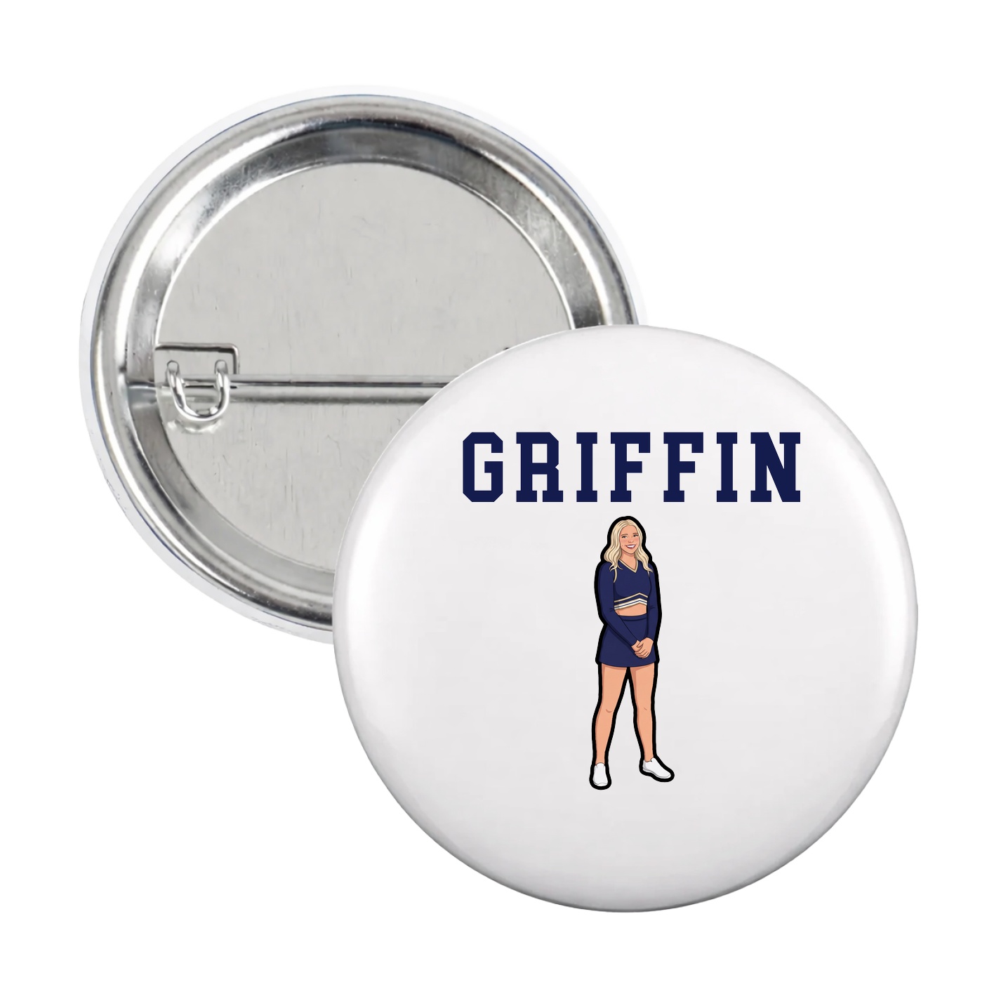 Game Day Button — Shirsey in White