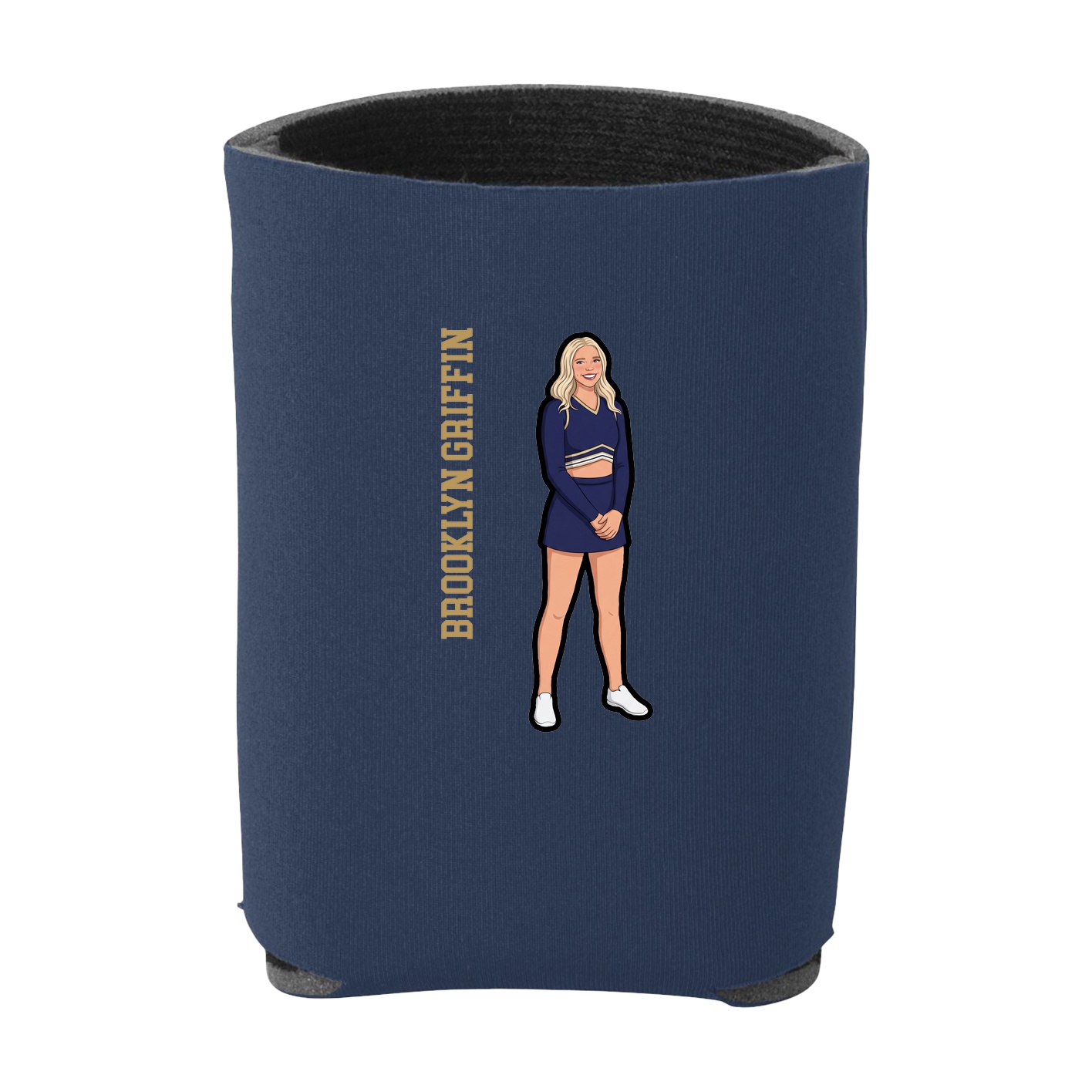 Can Holder — Name Vertical in Navy