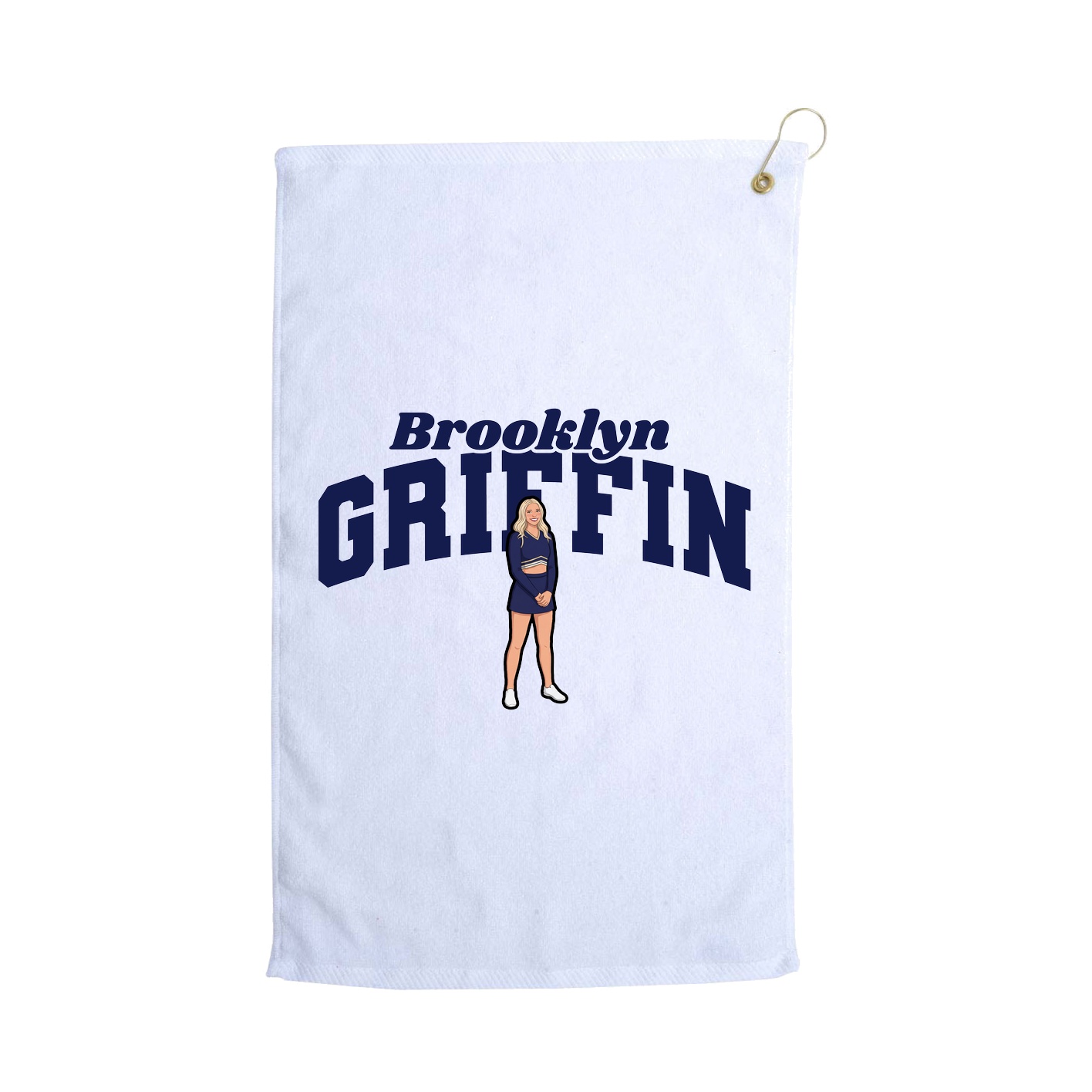 Golf Towel — Signature Arch in White