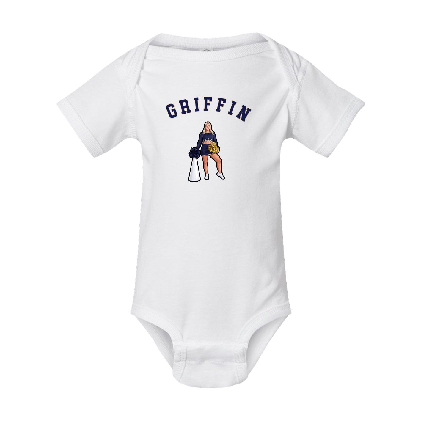 Baby Onesie — Shirsey Arch in White