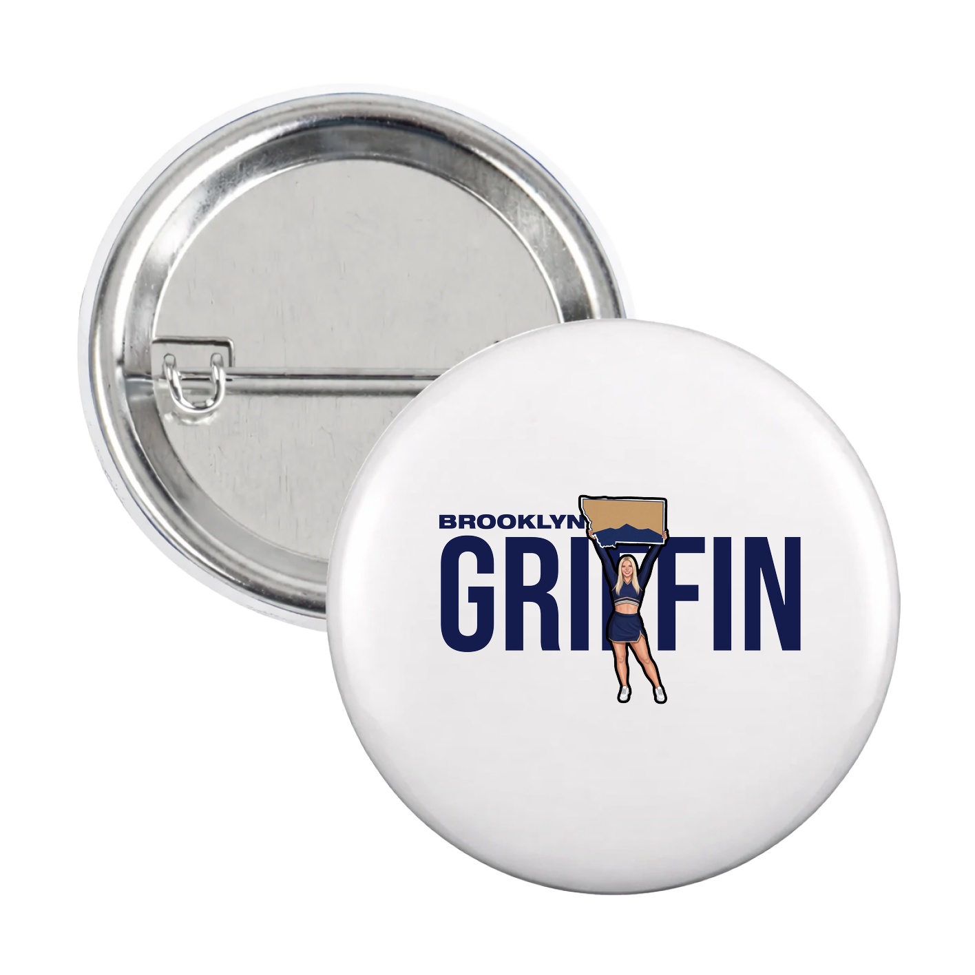 Game Day Button — Player Name in White