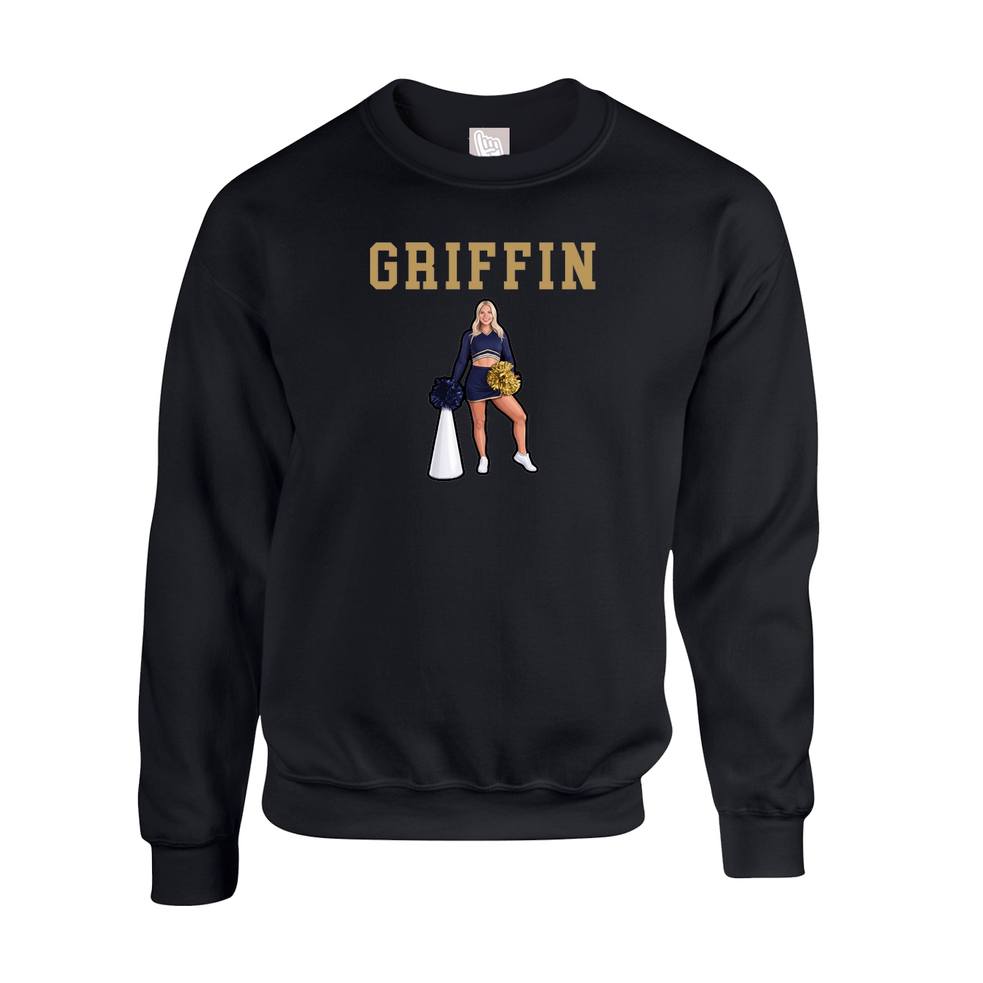 Fleece Crew — Shirsey in Black