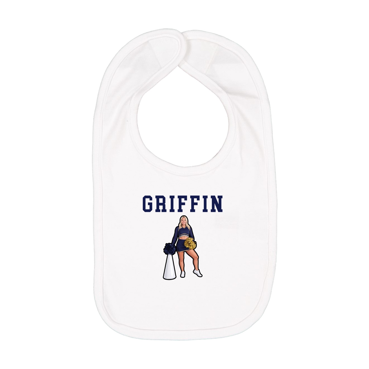 Infant Bib — Shirsey in White