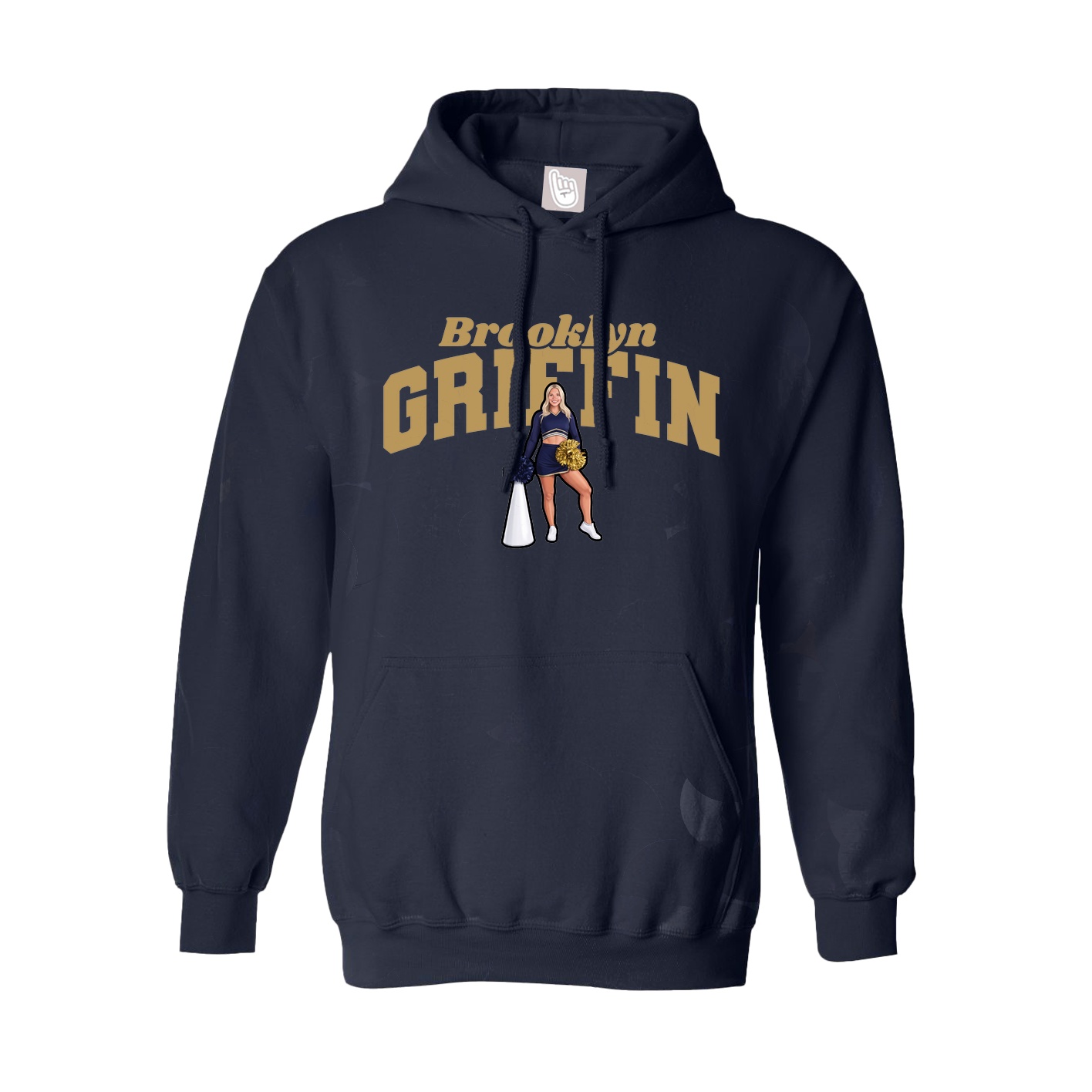 Hoodie — Signature Arch in Navy
