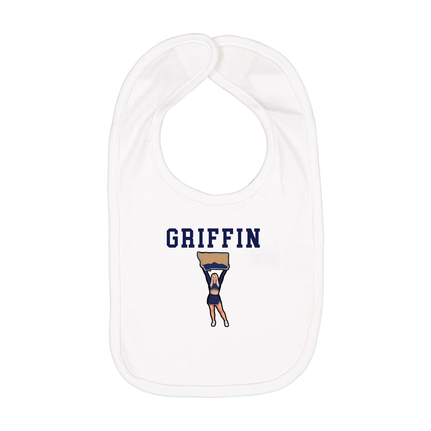 Infant Bib — Shirsey in White