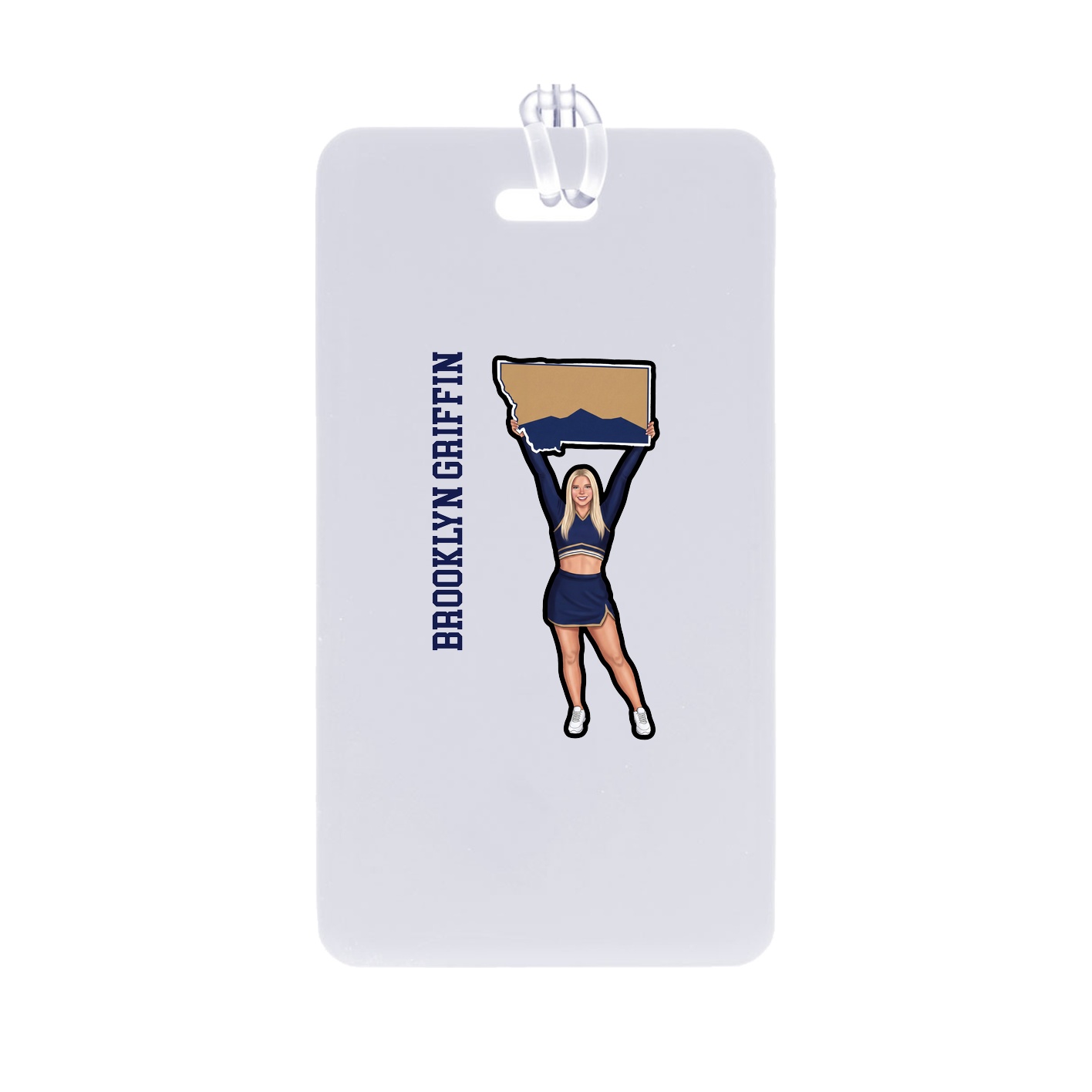 Bag Tag — Name Vertical in Classic