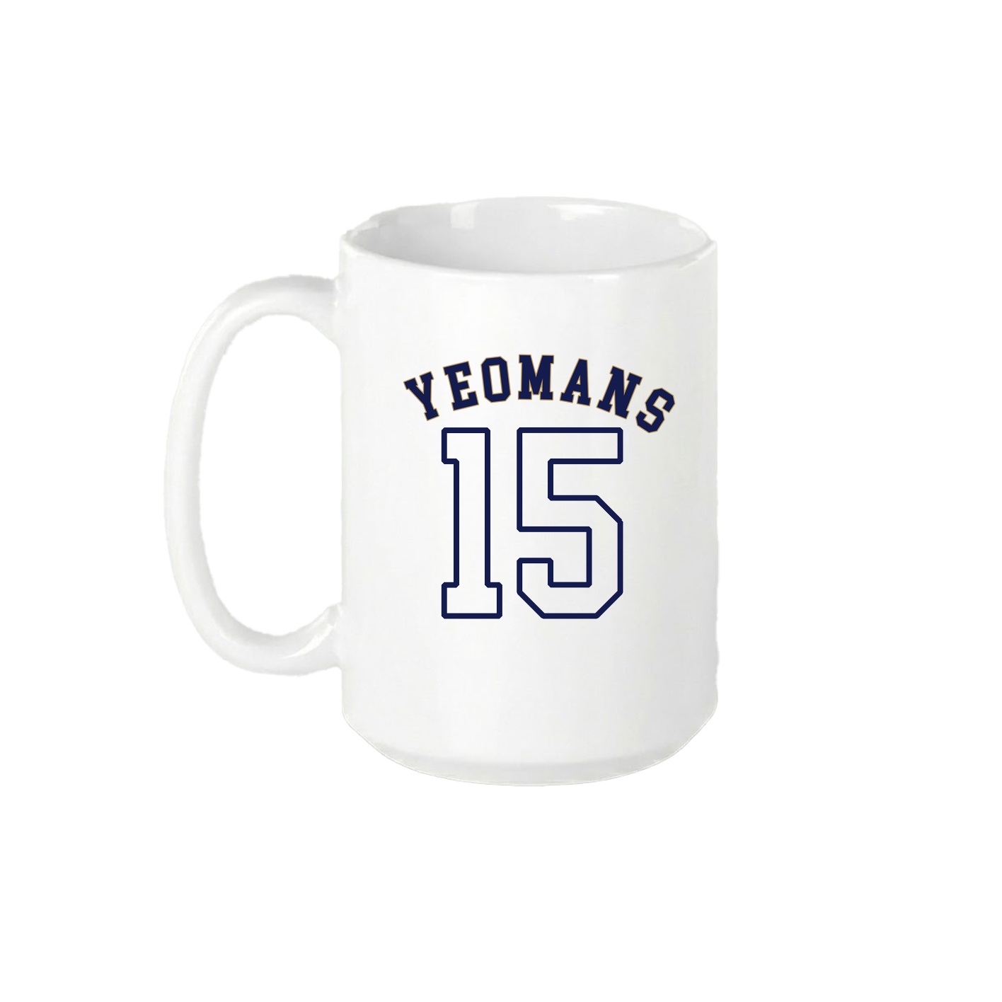 15oz Coffee Mug — Shirsey Arch in White