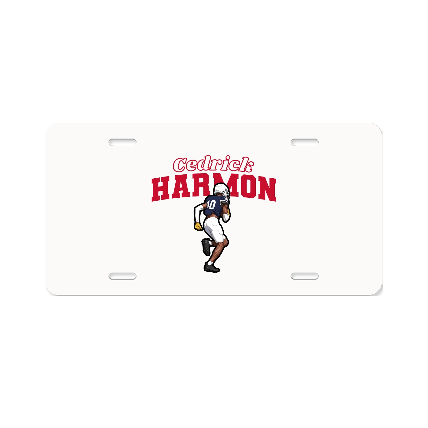 License Plate — Name Arch in Classic