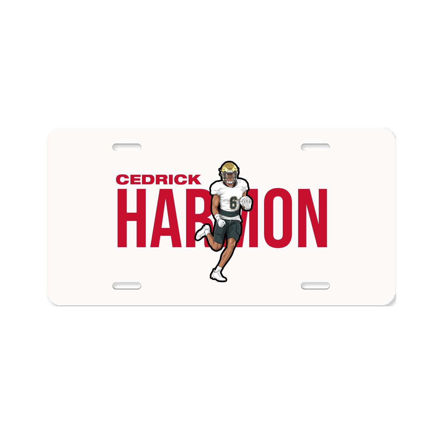 License Plate — Player Name in Classic