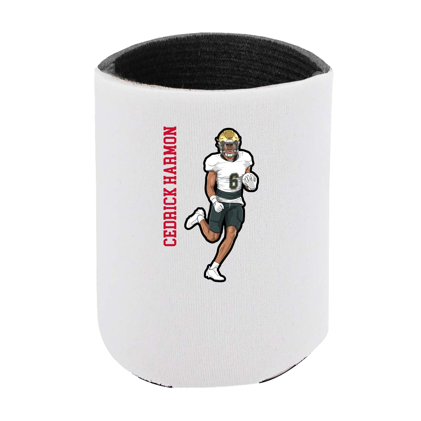 Can Holder — Name Vertical in White
