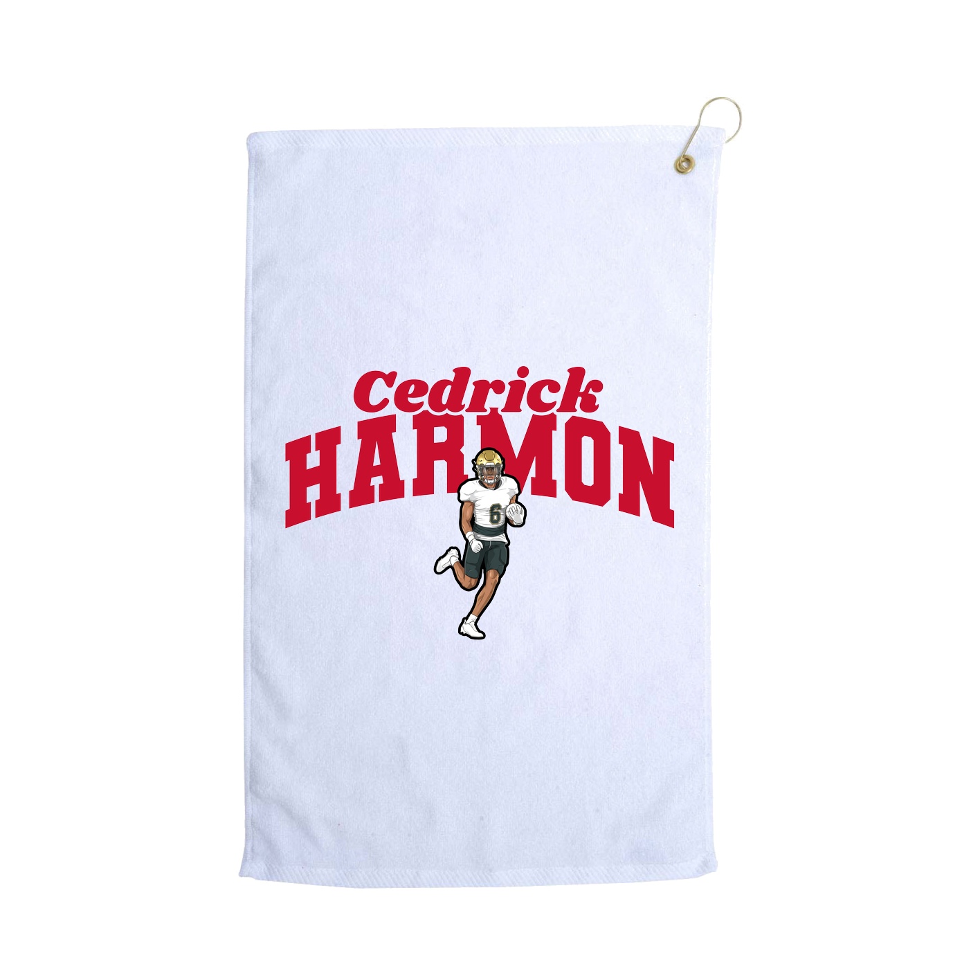 Golf Towel — Signature Arch in White