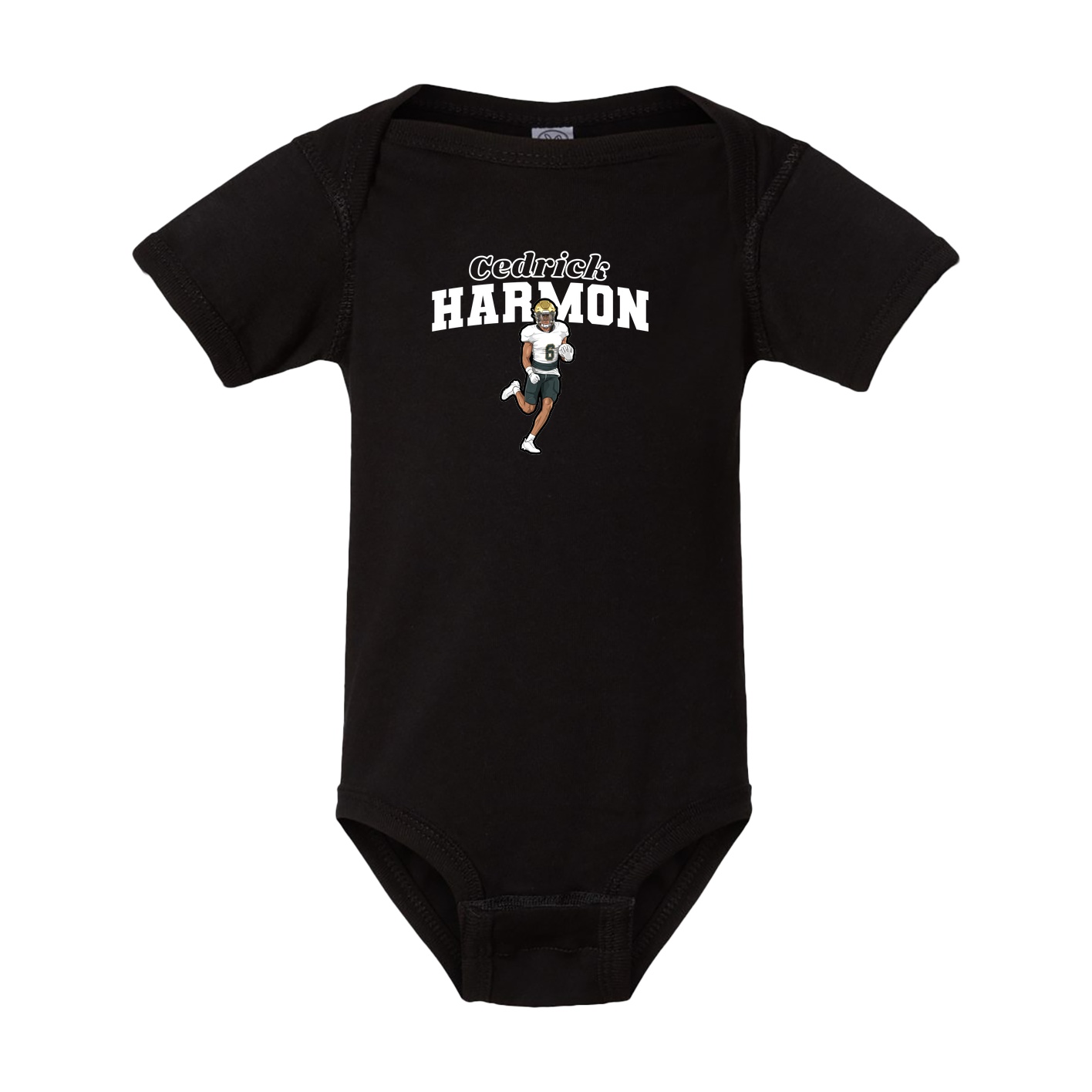 Baby Onesie — Name Arch in Black