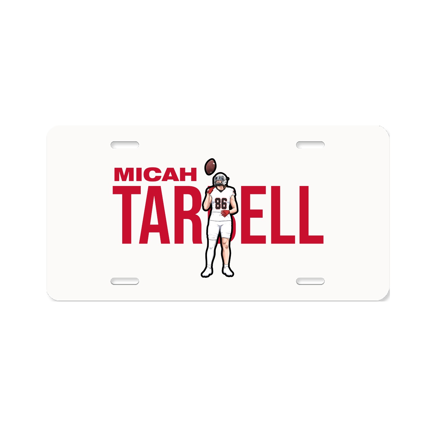 License Plate — Player Name in Classic