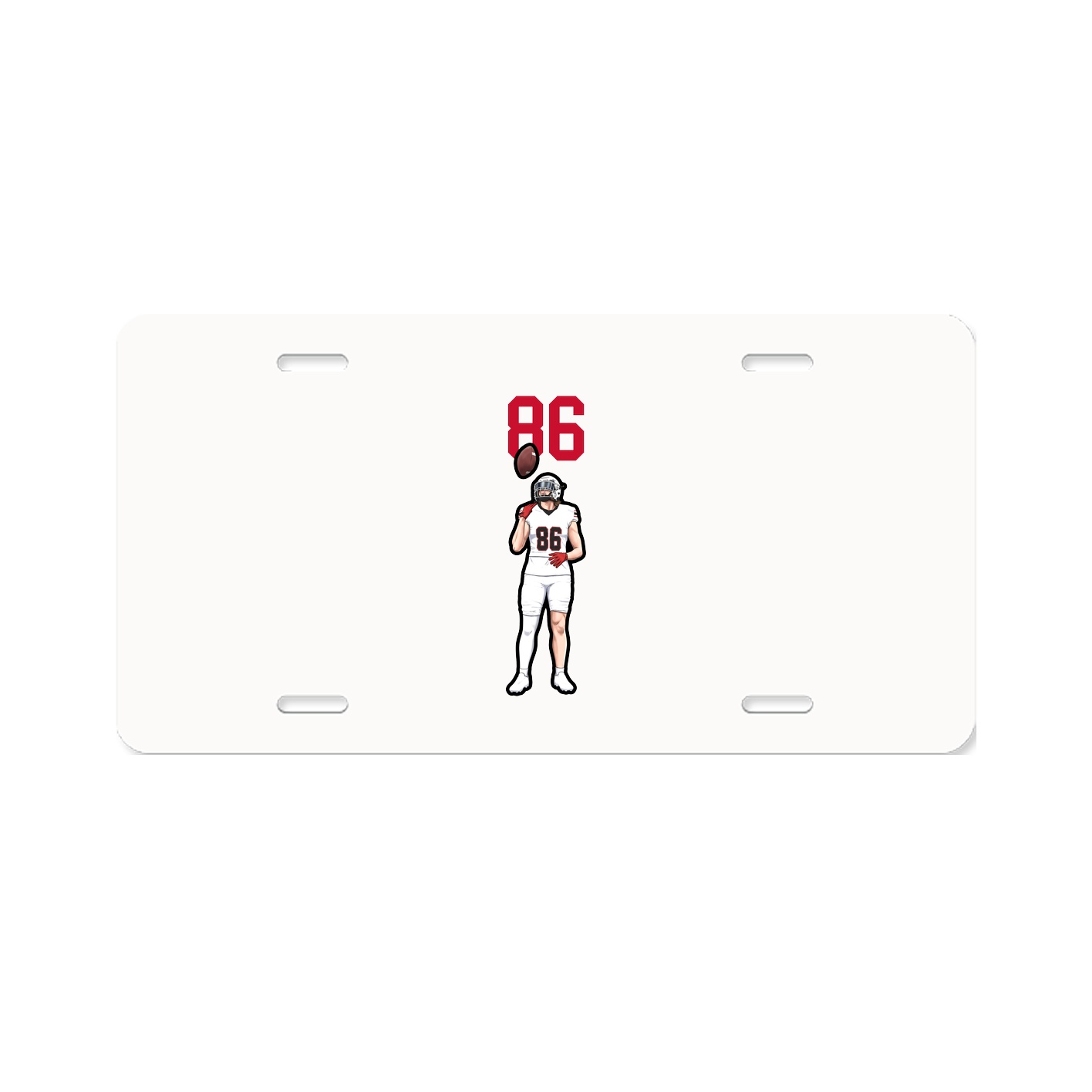License Plate — Number Top in Classic