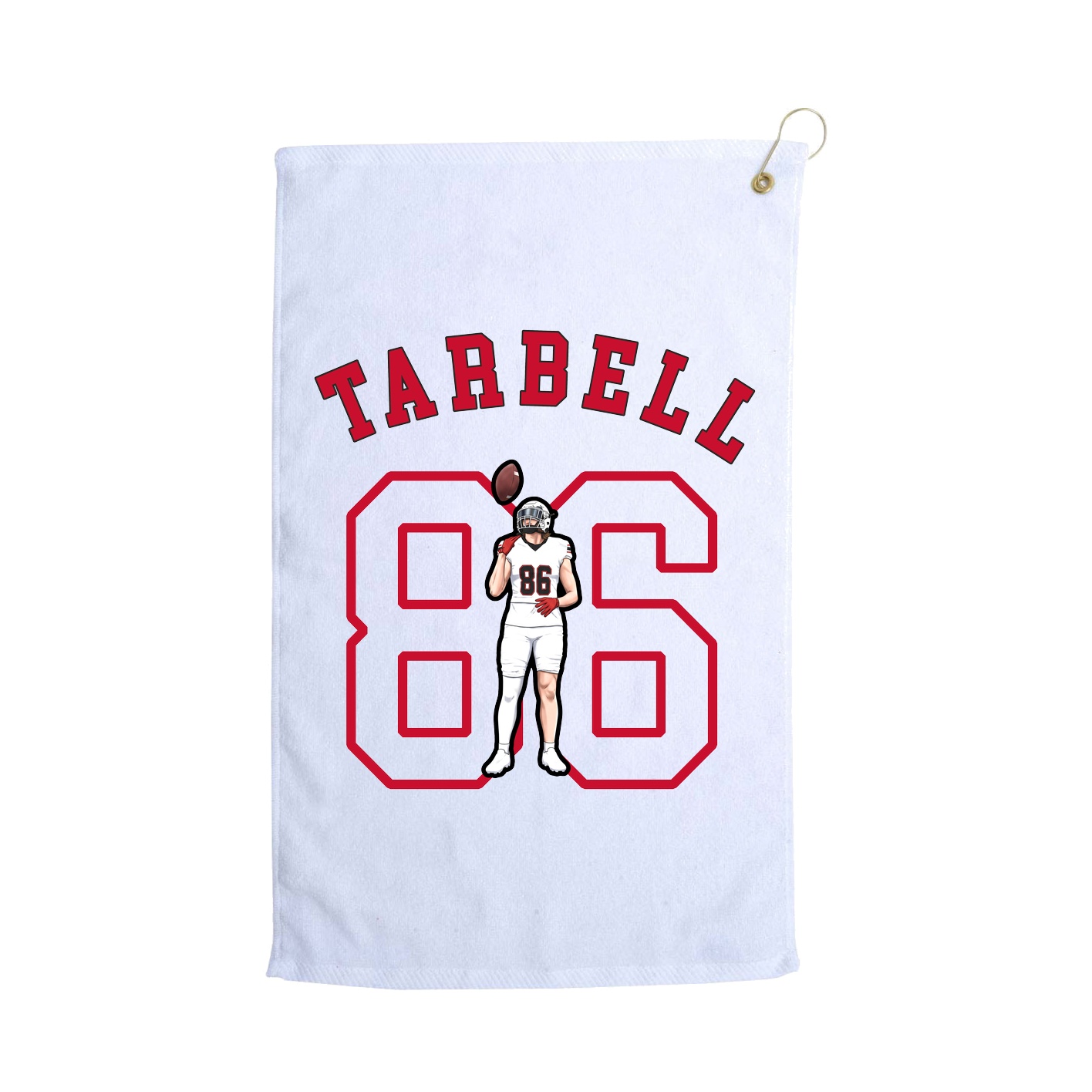 Golf Towel — Shirsey Arch in White