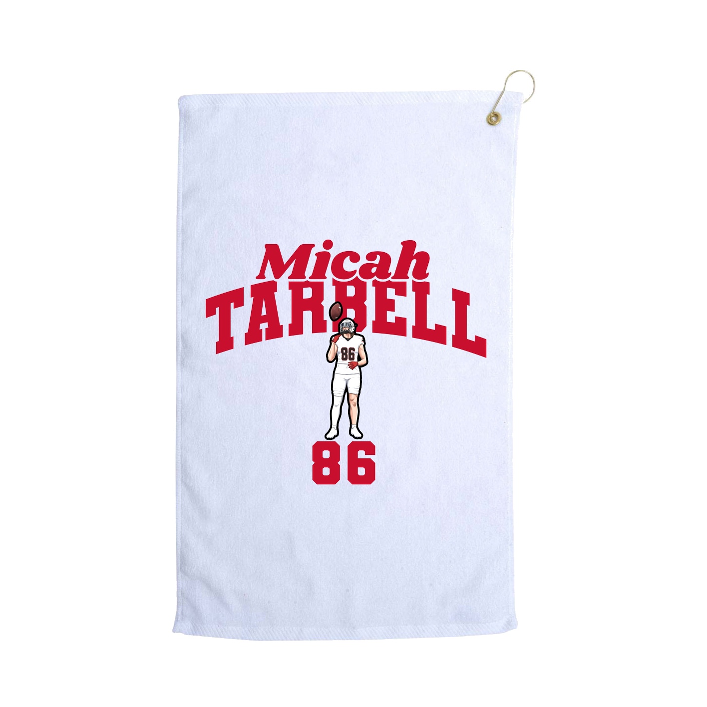 Golf Towel — Signature Arch in White