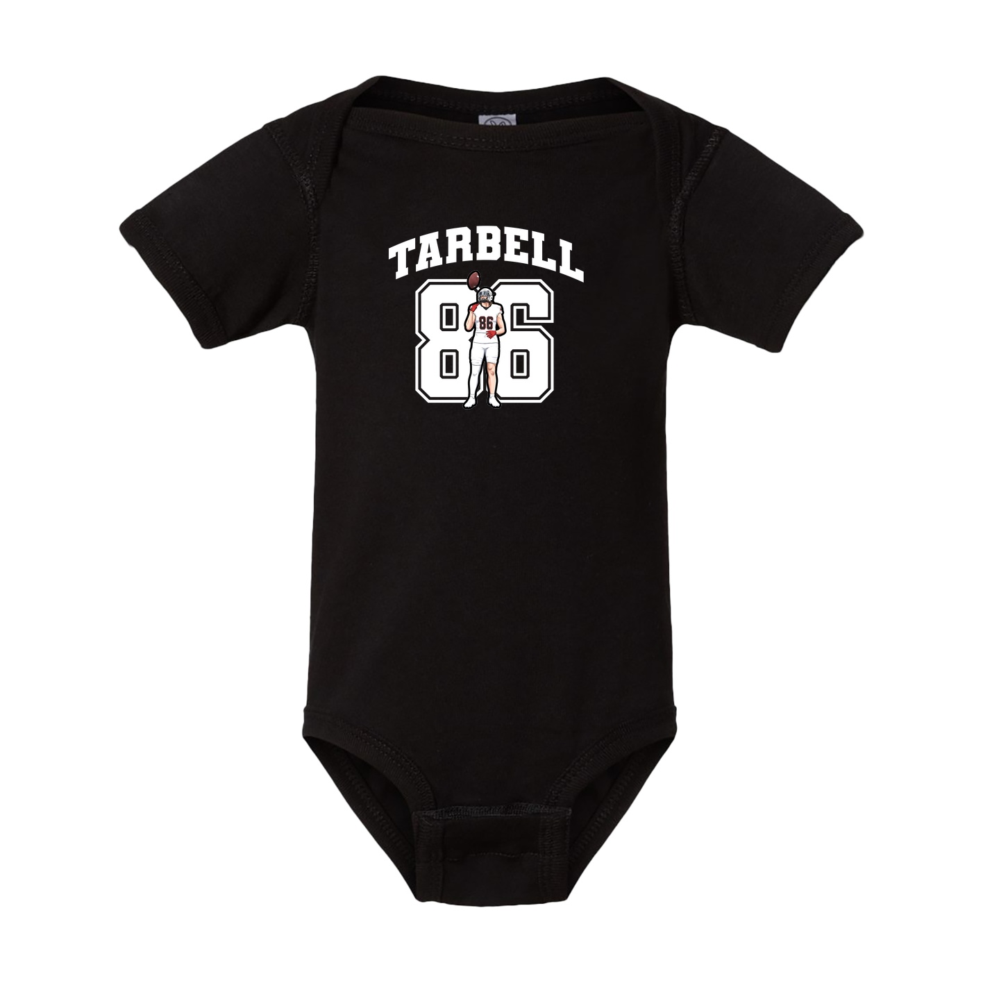 Baby Onesie — Number in Black