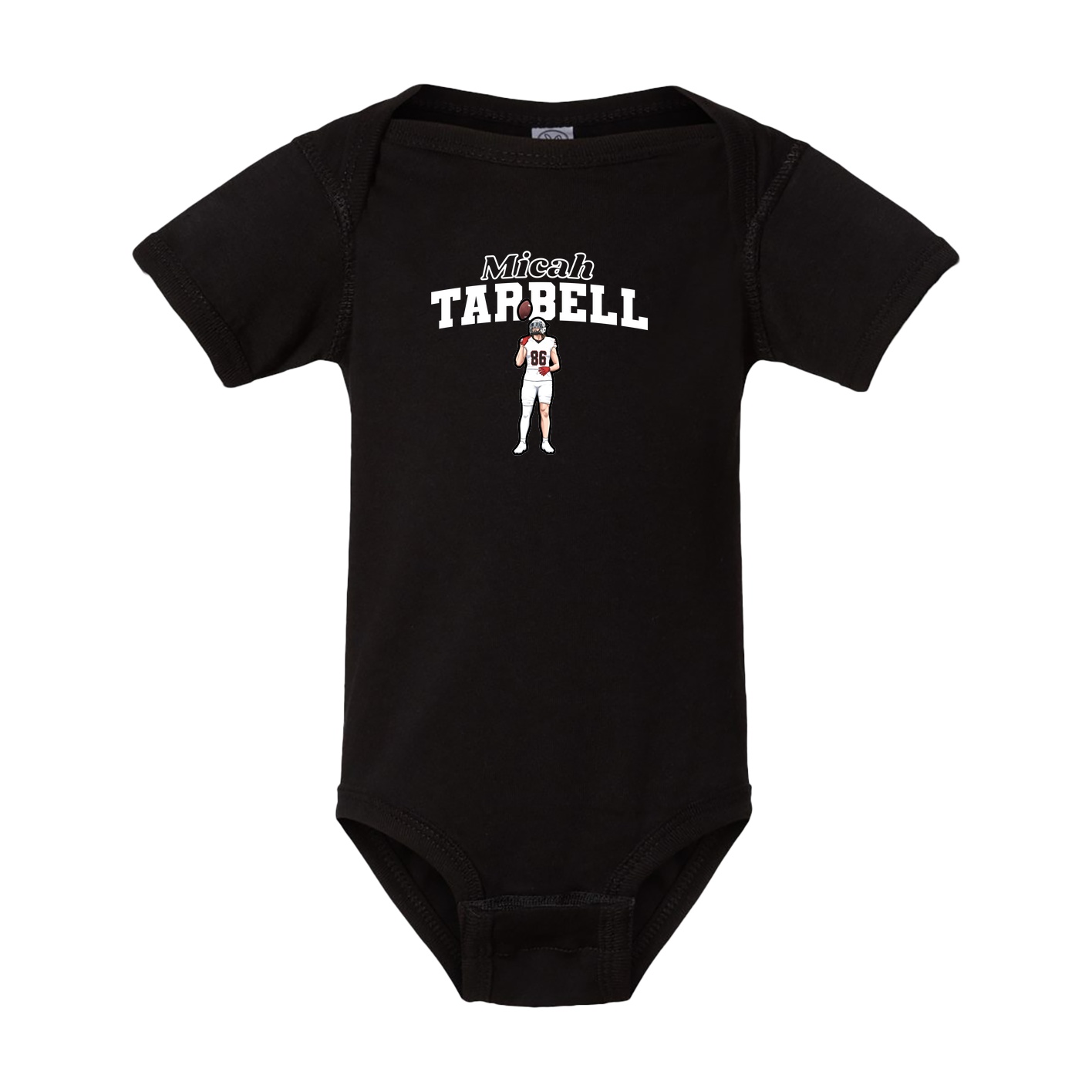 Baby Onesie — Name Arch in Black