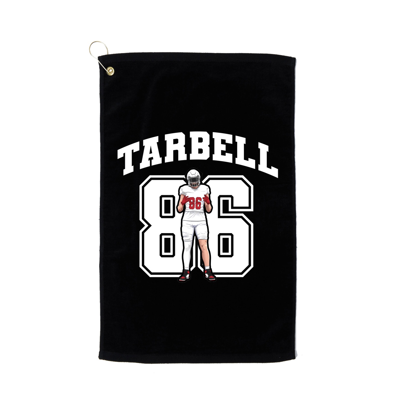 Golf Towel — Number in Black