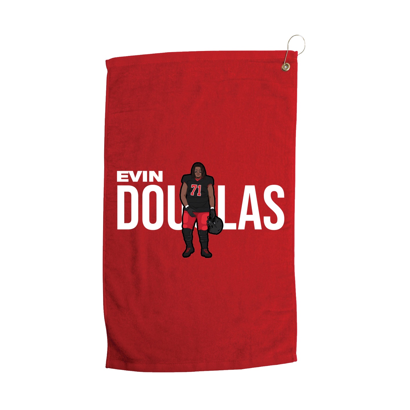 Golf Towel — Player Name in Red