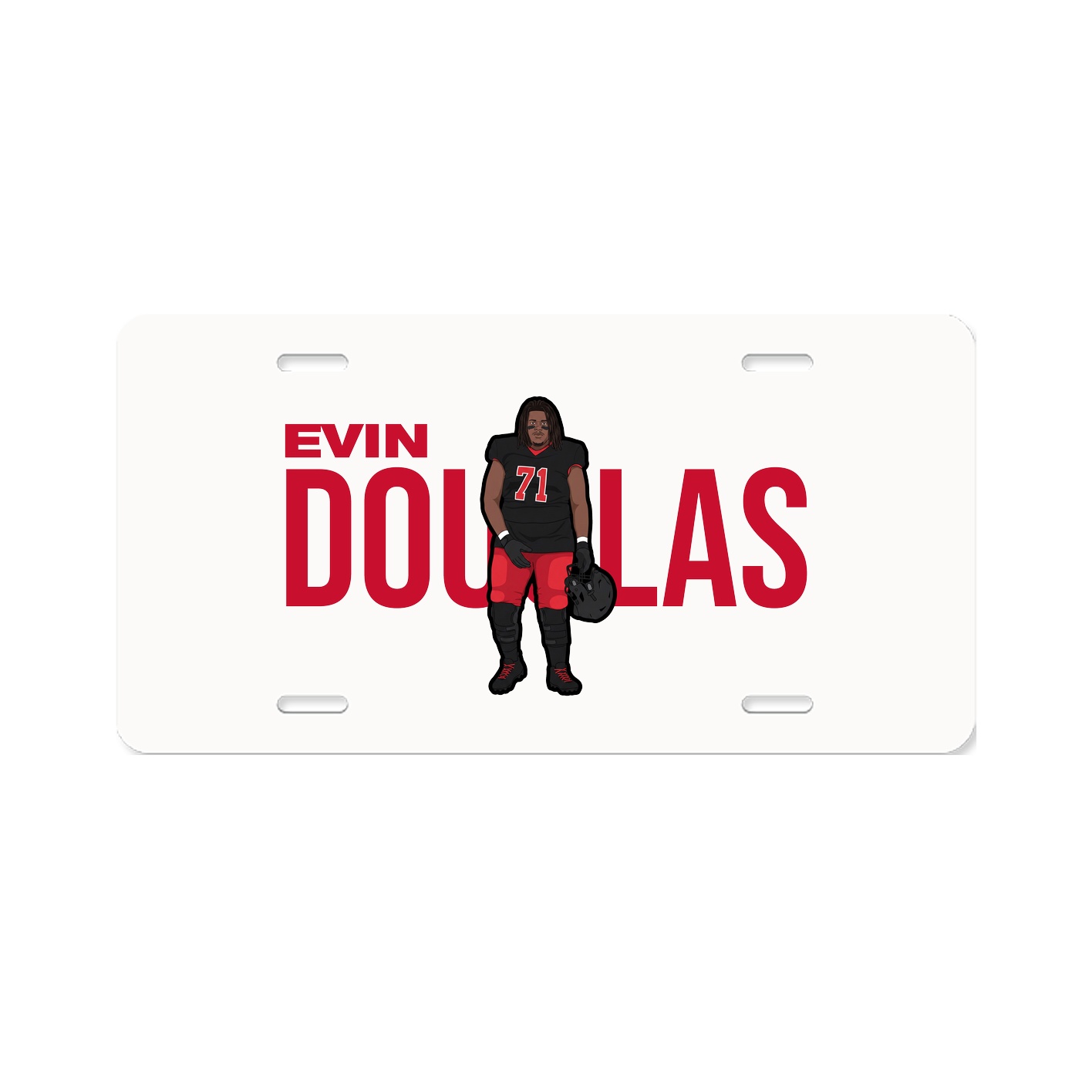 License Plate — Player Name in Classic