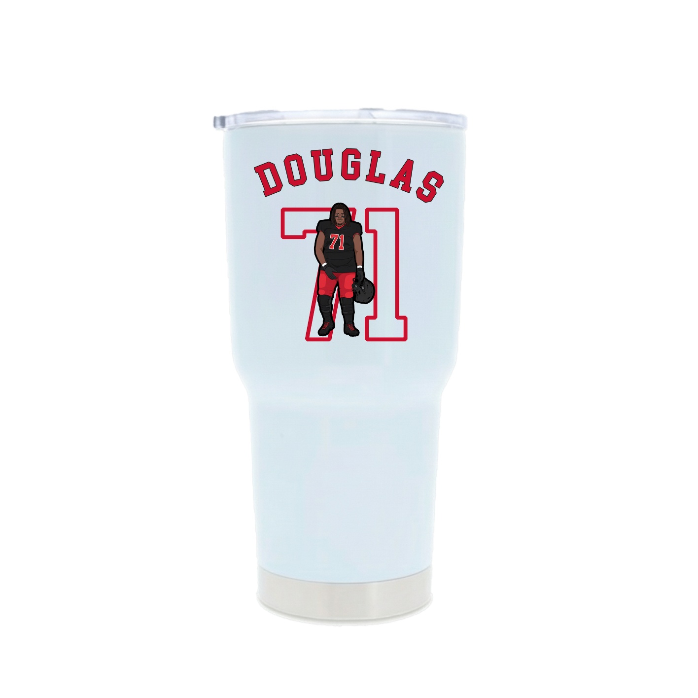 30oz Stainless Steel Tumbler — Shirsey Arch in White