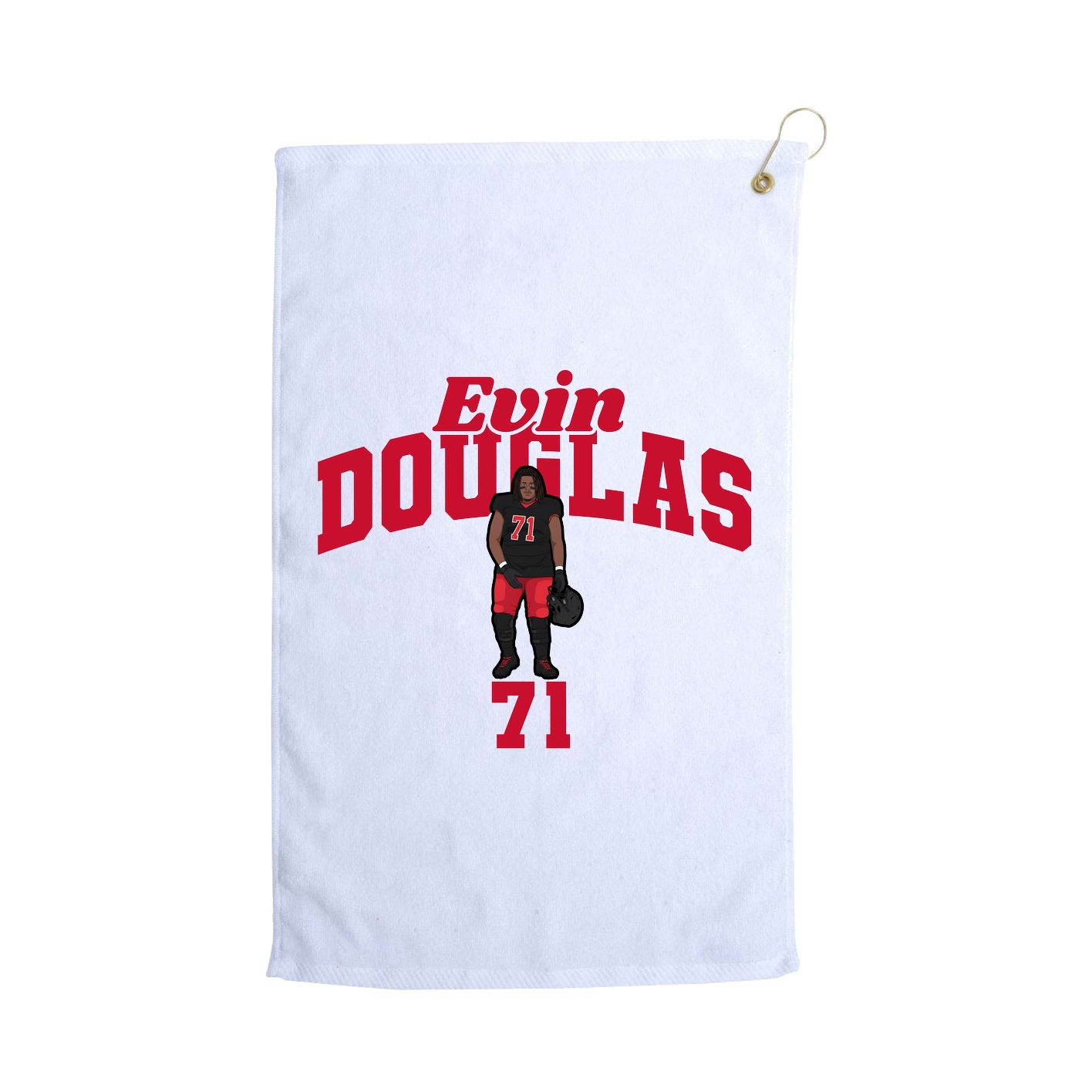 Golf Towel — Signature Arch in White