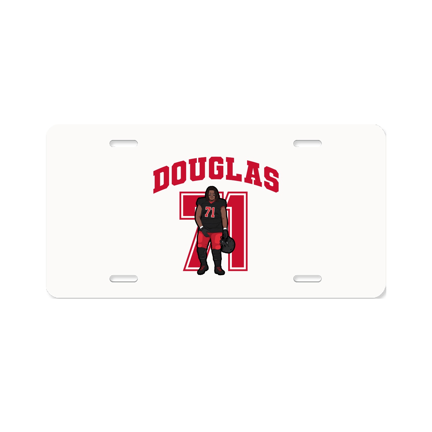 License Plate — Number in Classic