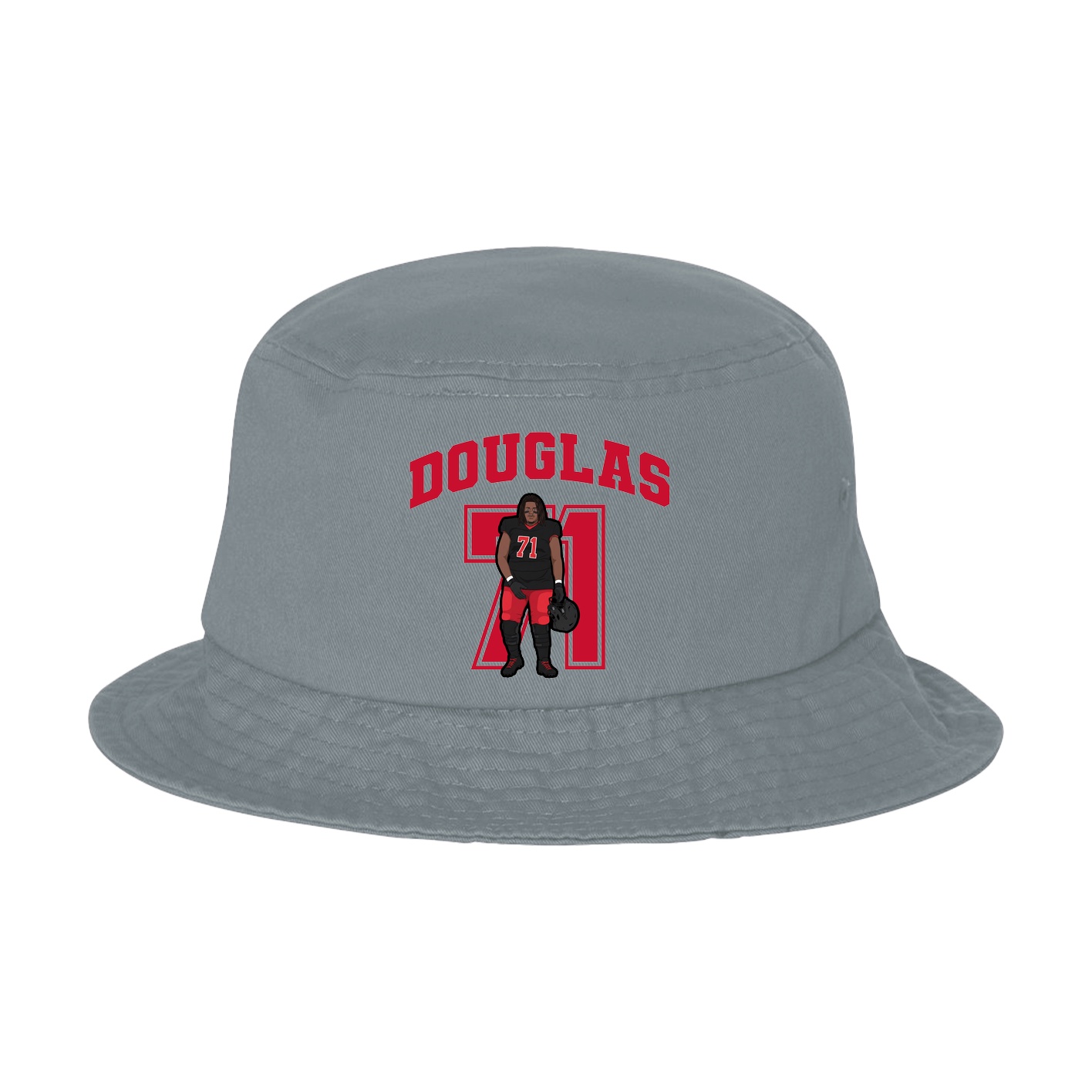 Bucket Cap — Number in Grey