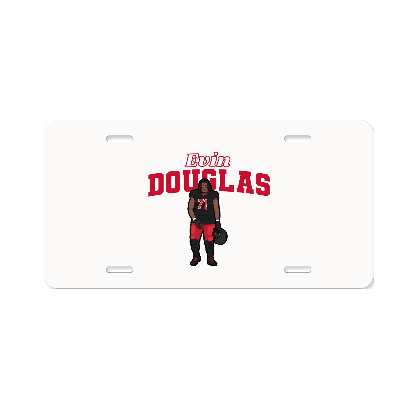 License Plate — Name Arch in Classic