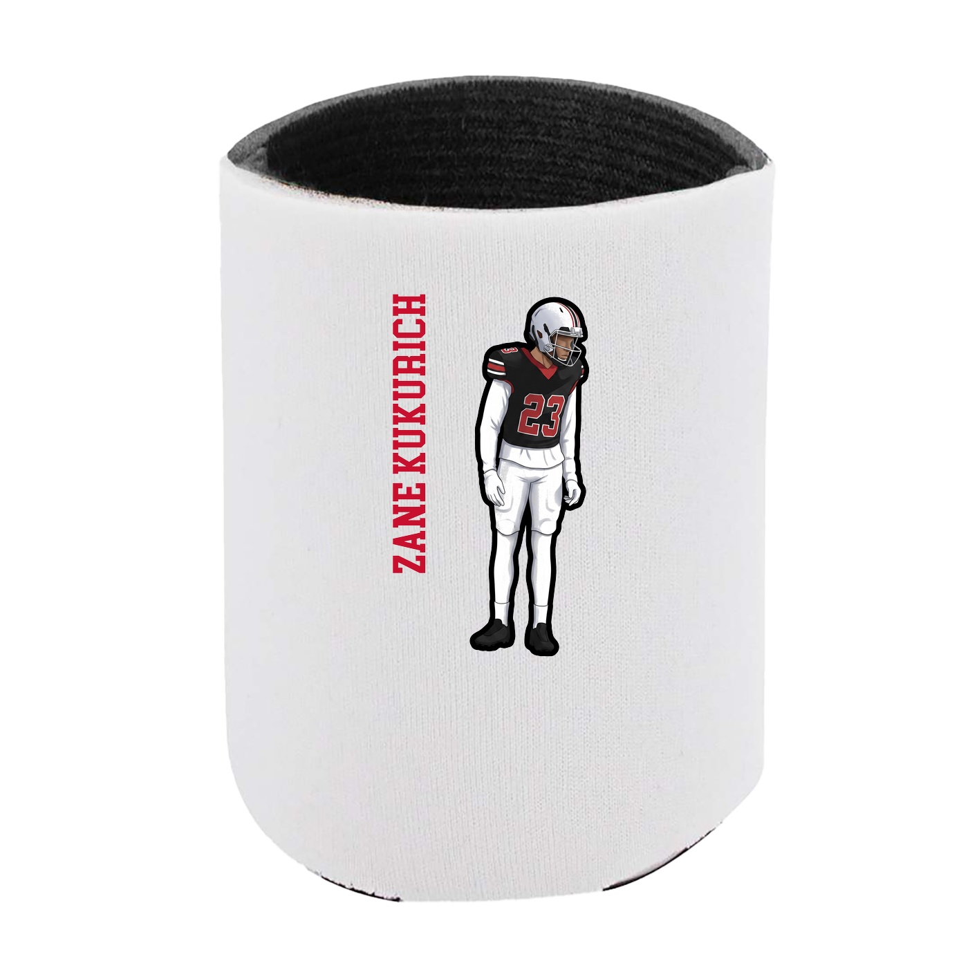 Can Holder — Name Vertical in White