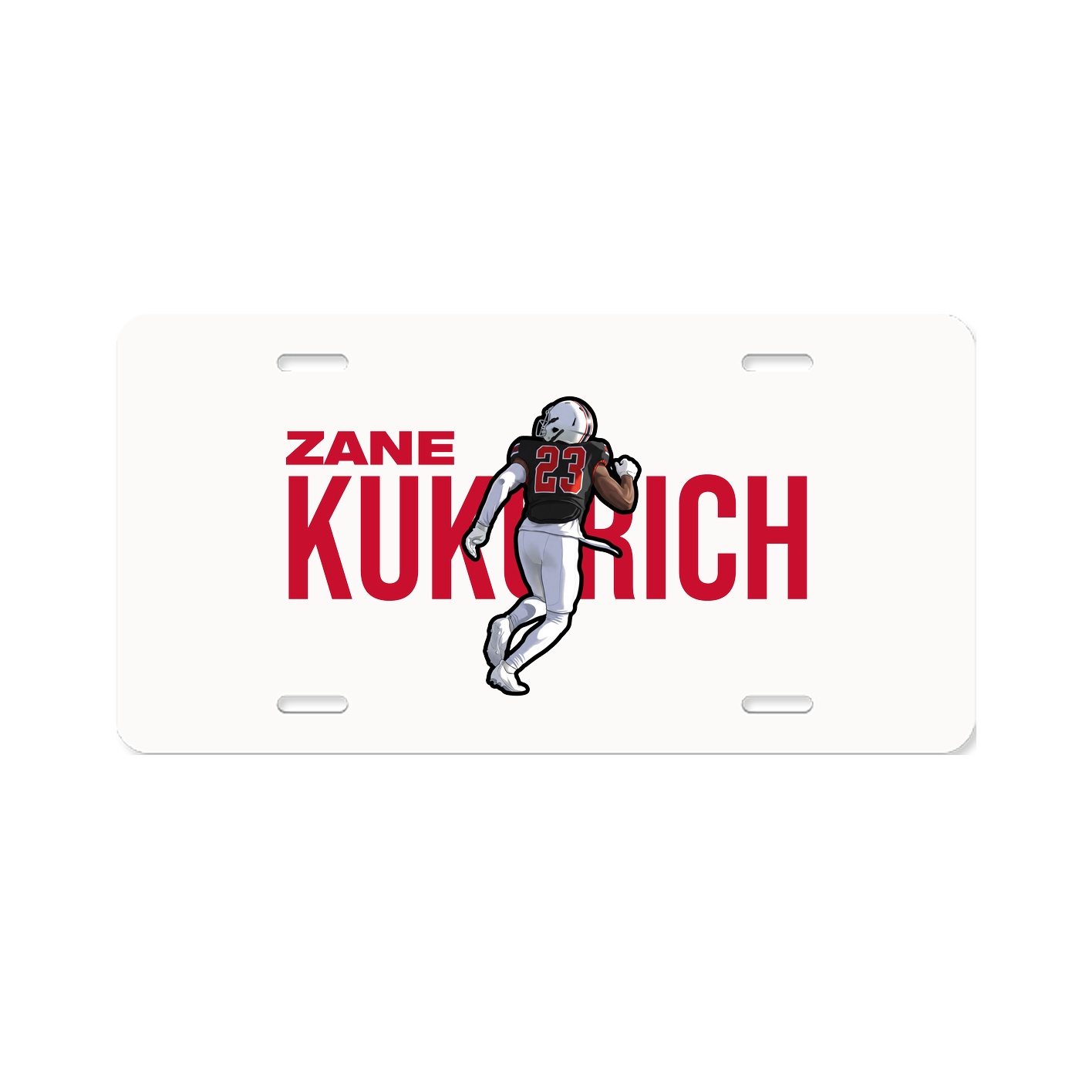 License Plate — Player Name in Classic