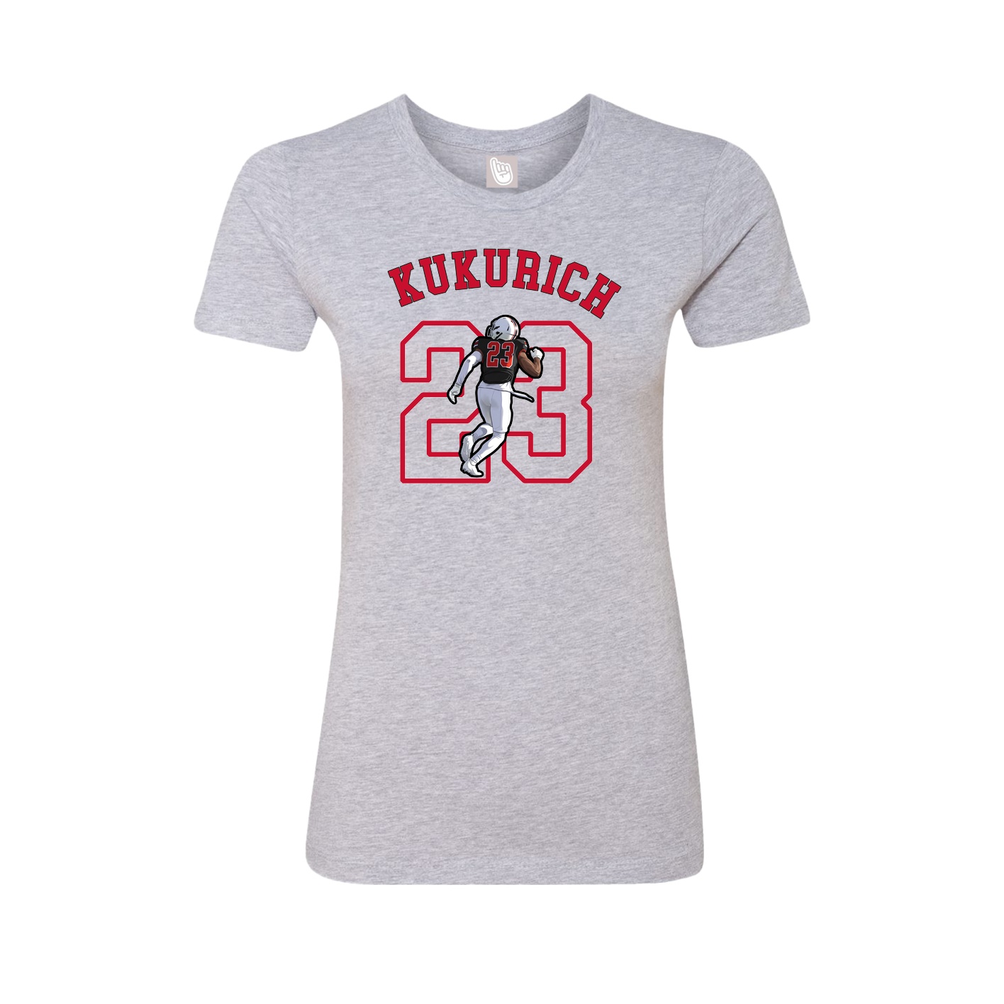 Fitted Women's Tee — Shirsey Arch in Grey