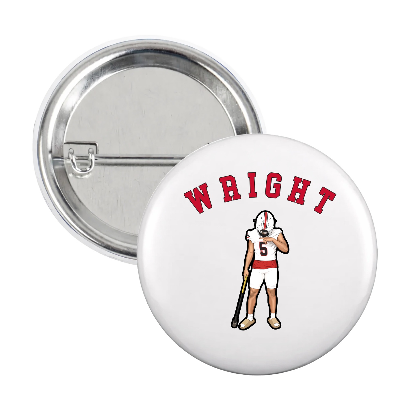 Game Day Button — Shirsey Arch in White