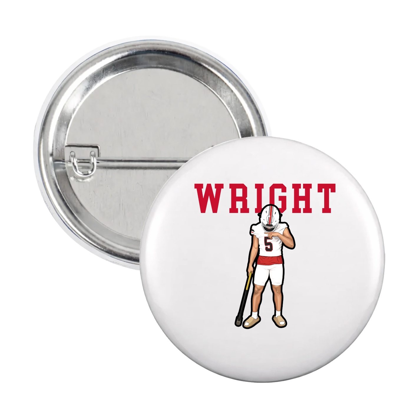 Game Day Button — Shirsey in White