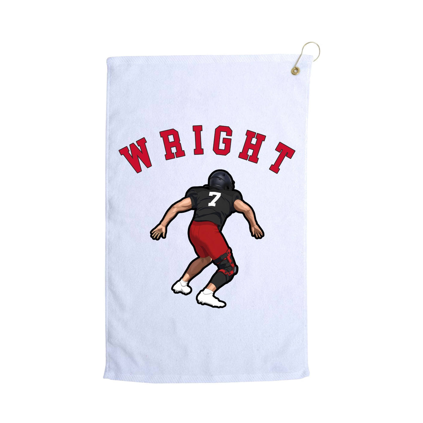 Golf Towel — Shirsey Arch in White