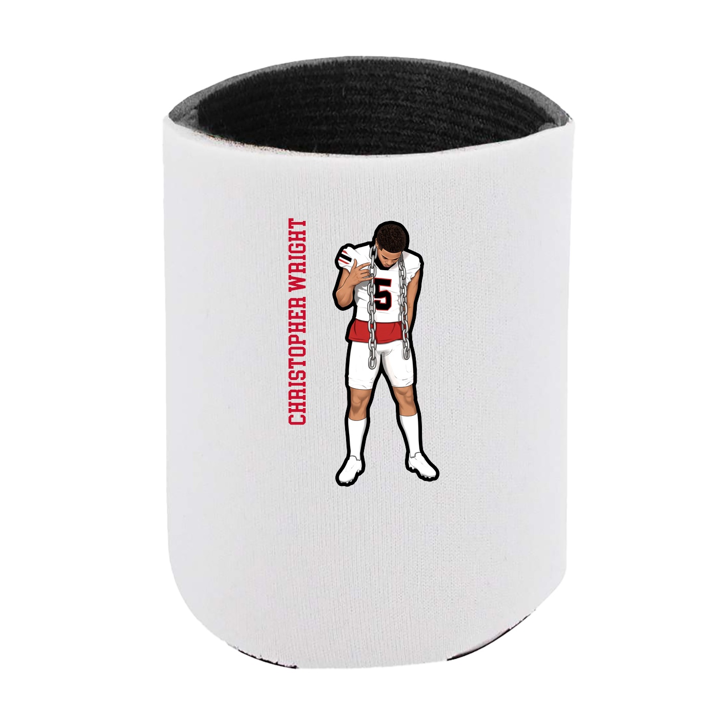 Can Holder — Name Vertical in White